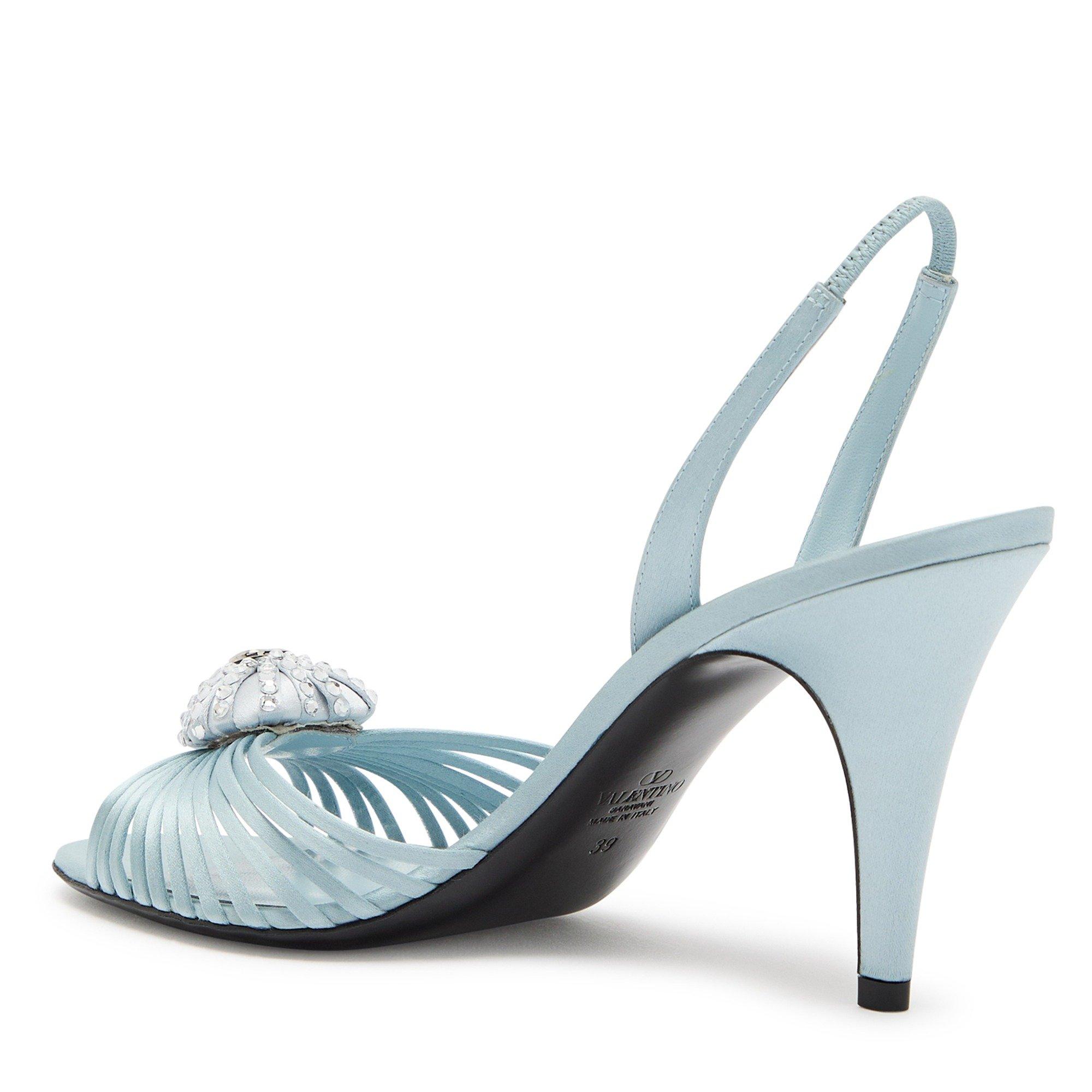 BLUE - Valentino - SANDAL COEUR ROYAL T. 85 RASO/ - 2