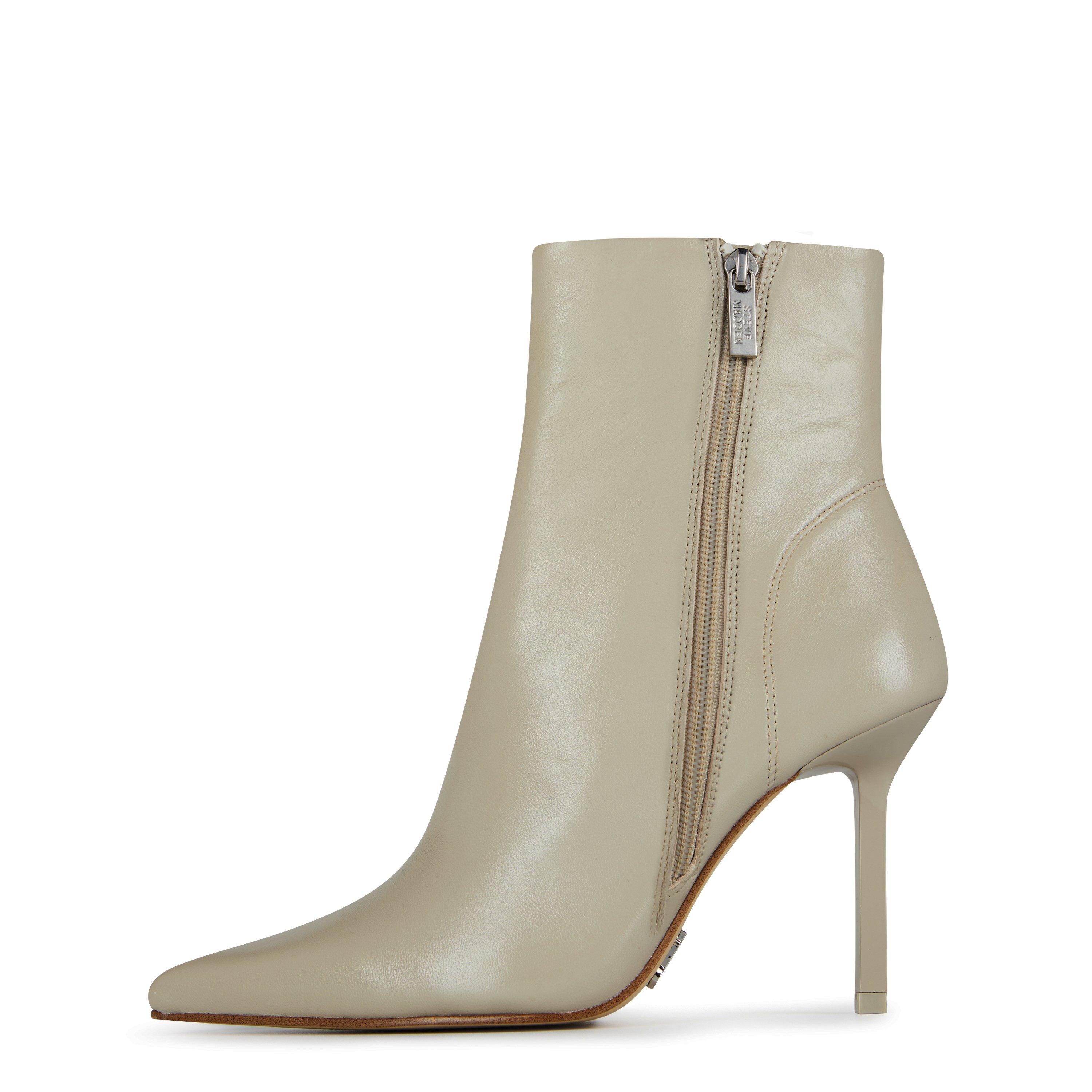 Greige Leath - Steve Madden - Lyanna Ankle Boots - 3