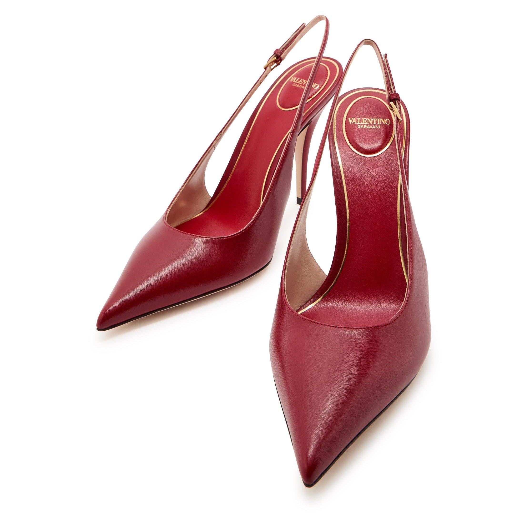 RED - Valentino - SLING BACK CUTTIE T. 100 CAPRE - 4