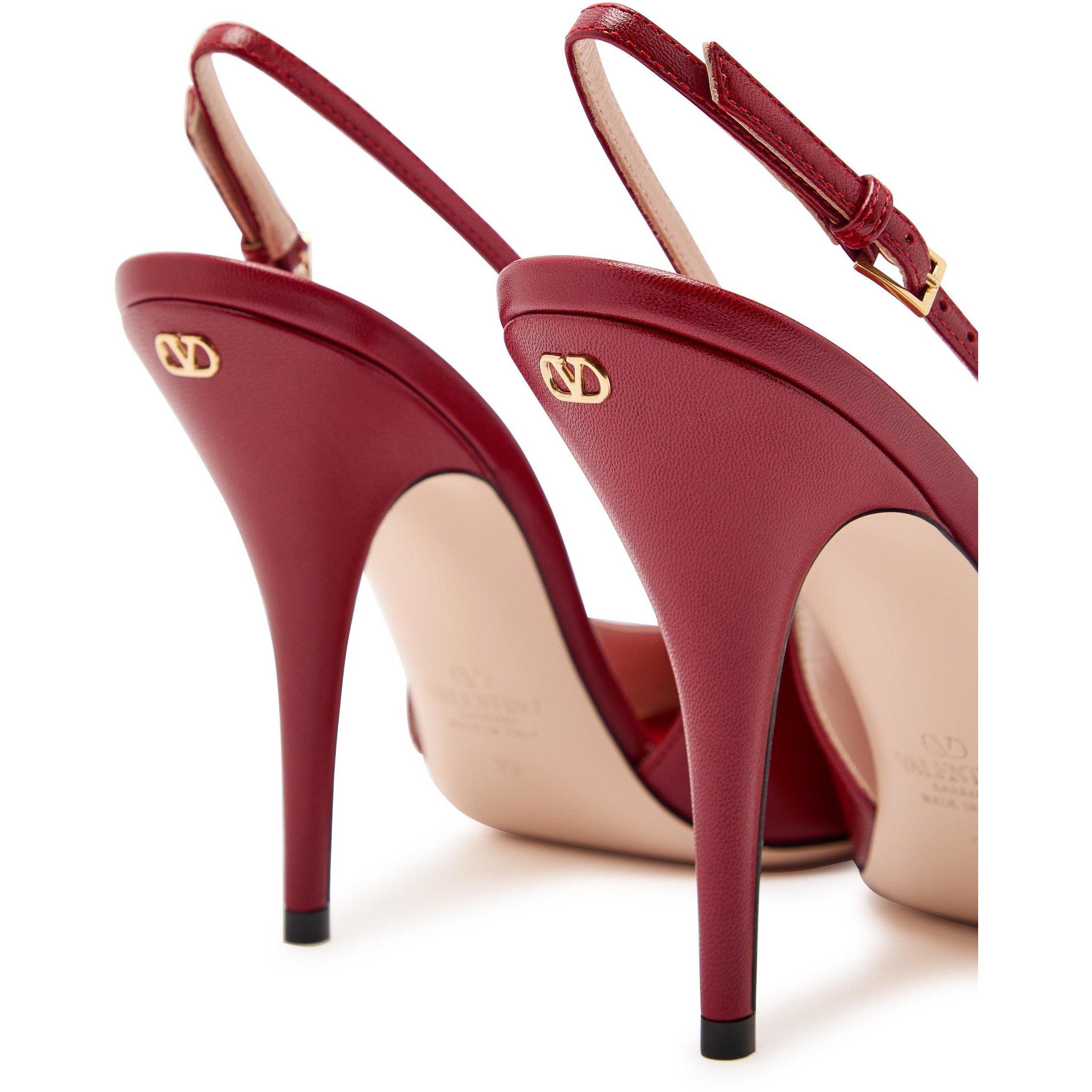 RED - Valentino - SLING BACK CUTTIE T. 100 CAPRE - 5