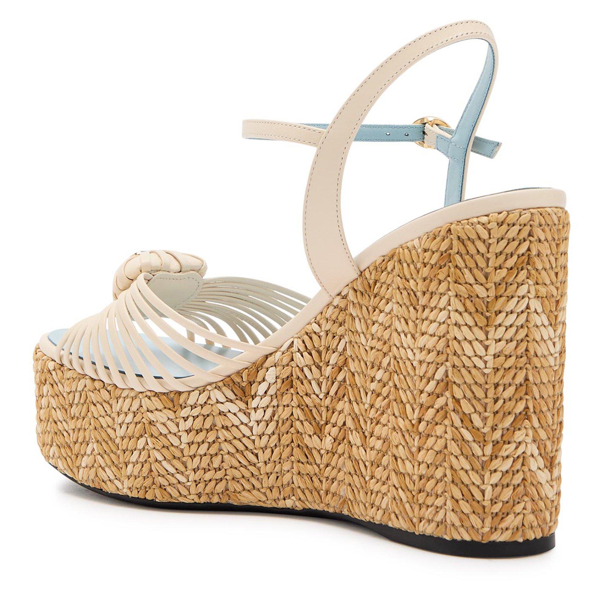 CREAM - Valentino - WEDGE ESPADRILLAS COEUR ROYAL - 2