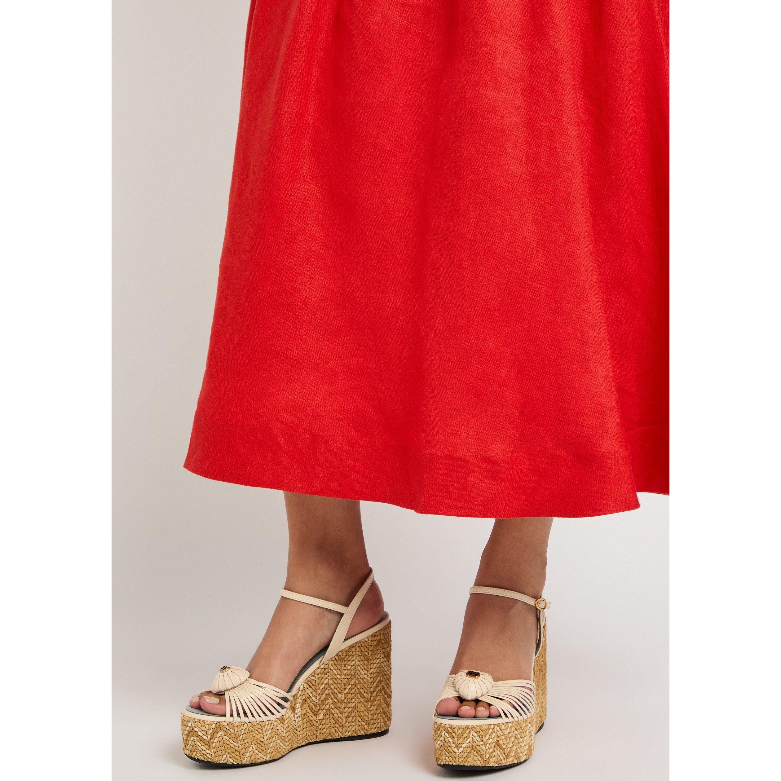 CREAM - Valentino - WEDGE ESPADRILLAS COEUR ROYAL - 3