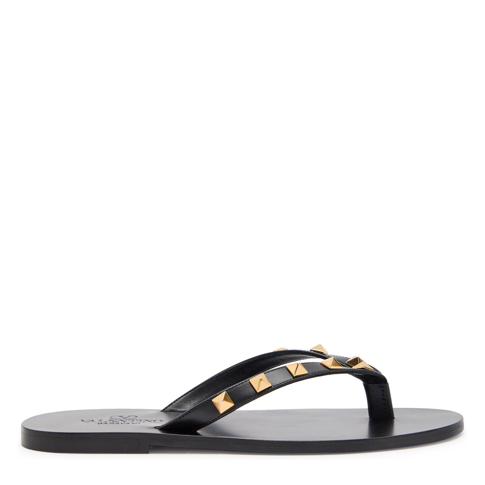 BLACK - Valentino - THONG ROCKSTUD T. 05 VITELLO/A