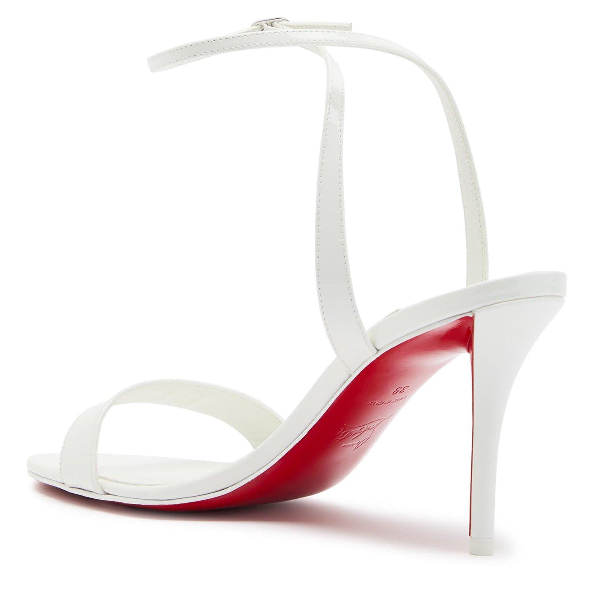WHITE - Christian Louboutin - MISS Z SANDAL 80 PATENT/LINING - 2