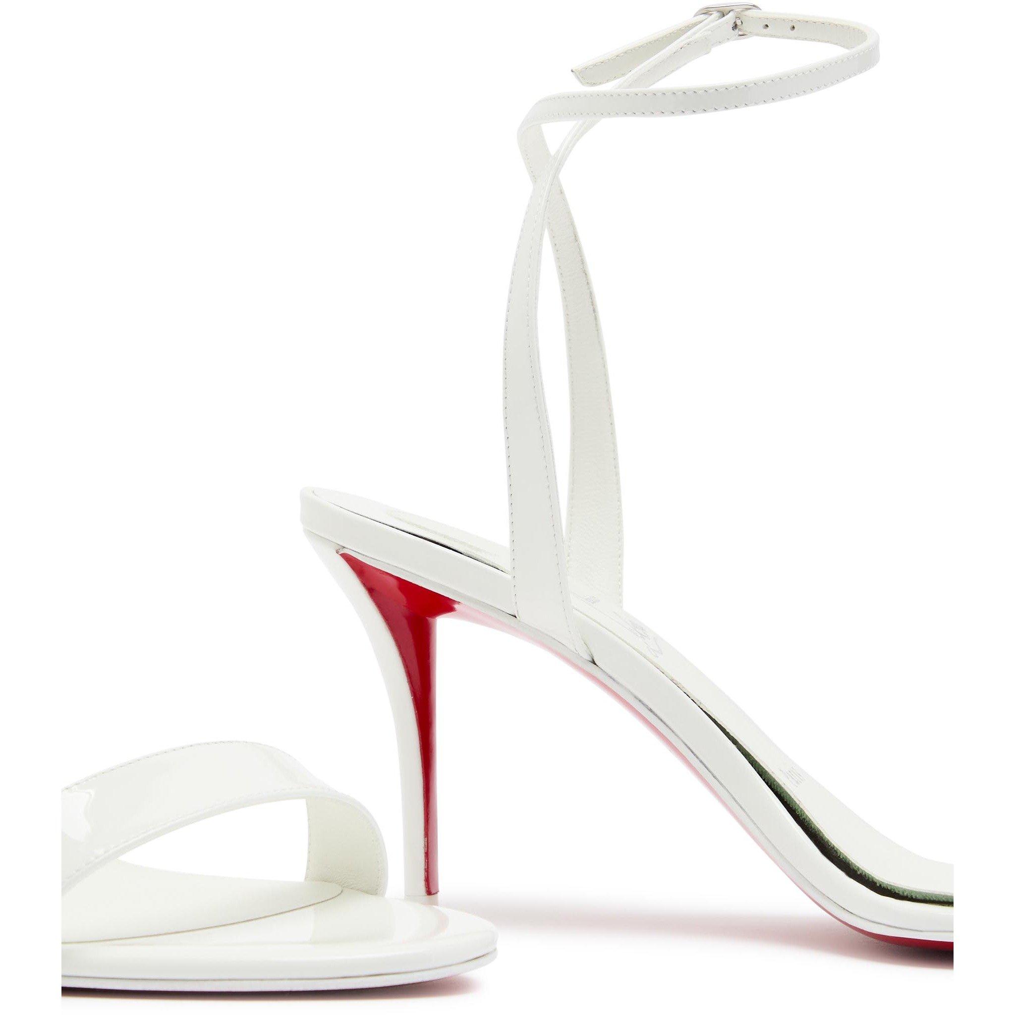 WHITE - Christian Louboutin - MISS Z SANDAL 80 PATENT/LINING - 4