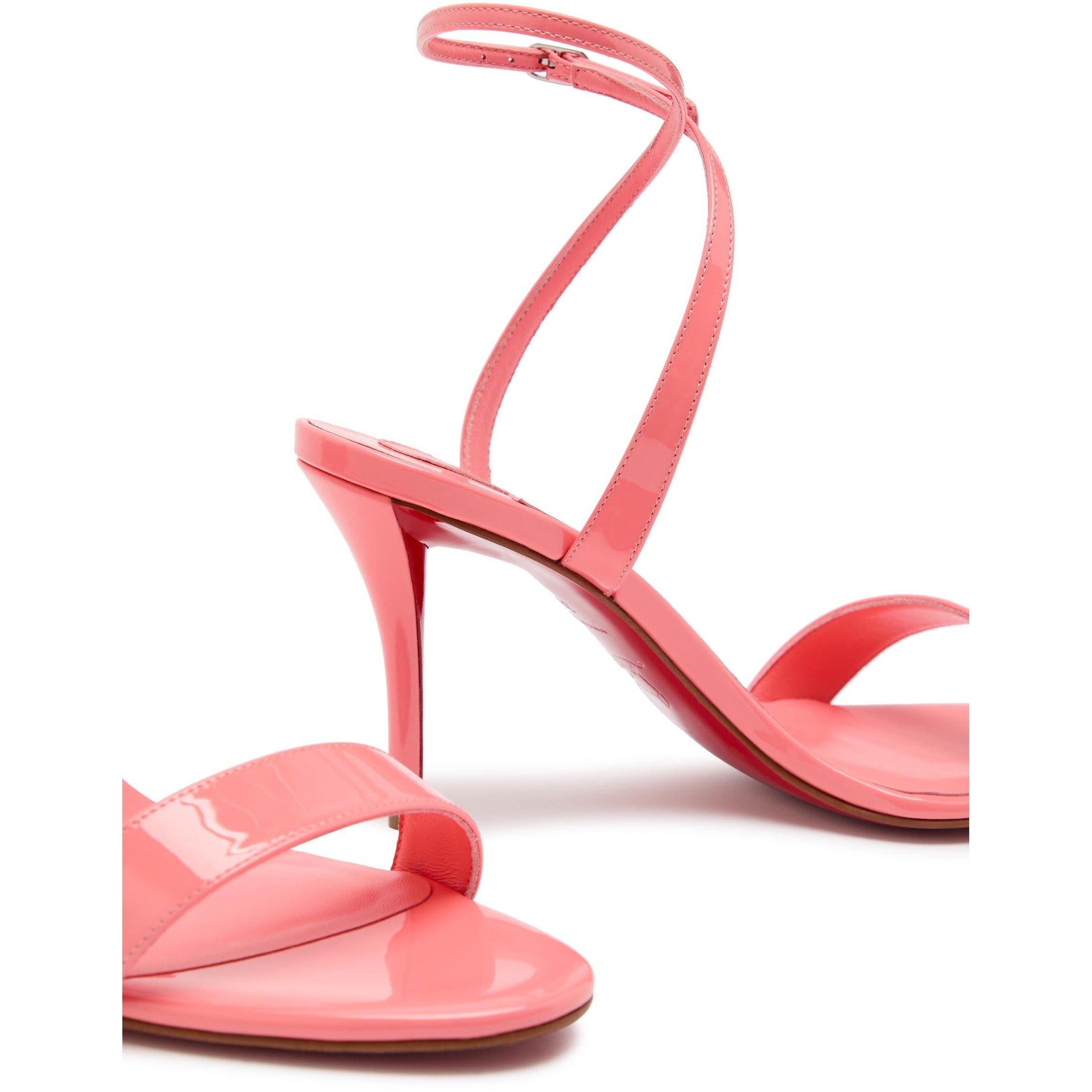 PINK - Christian Louboutin - MISS Z SANDAL 80 PATENT/LINING - 4