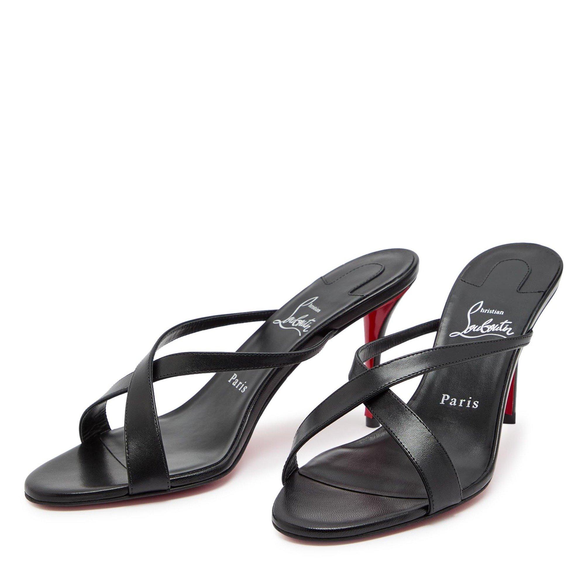BLACK - Christian Louboutin - MULAZEE CROSS 80 KID/LINING - 3