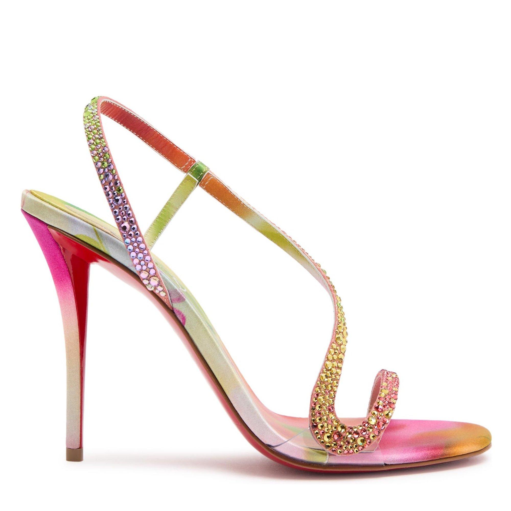 MULTI PRINT - Christian Louboutin - ROSA Z STRASS BOTANICA 100 SUE - 1