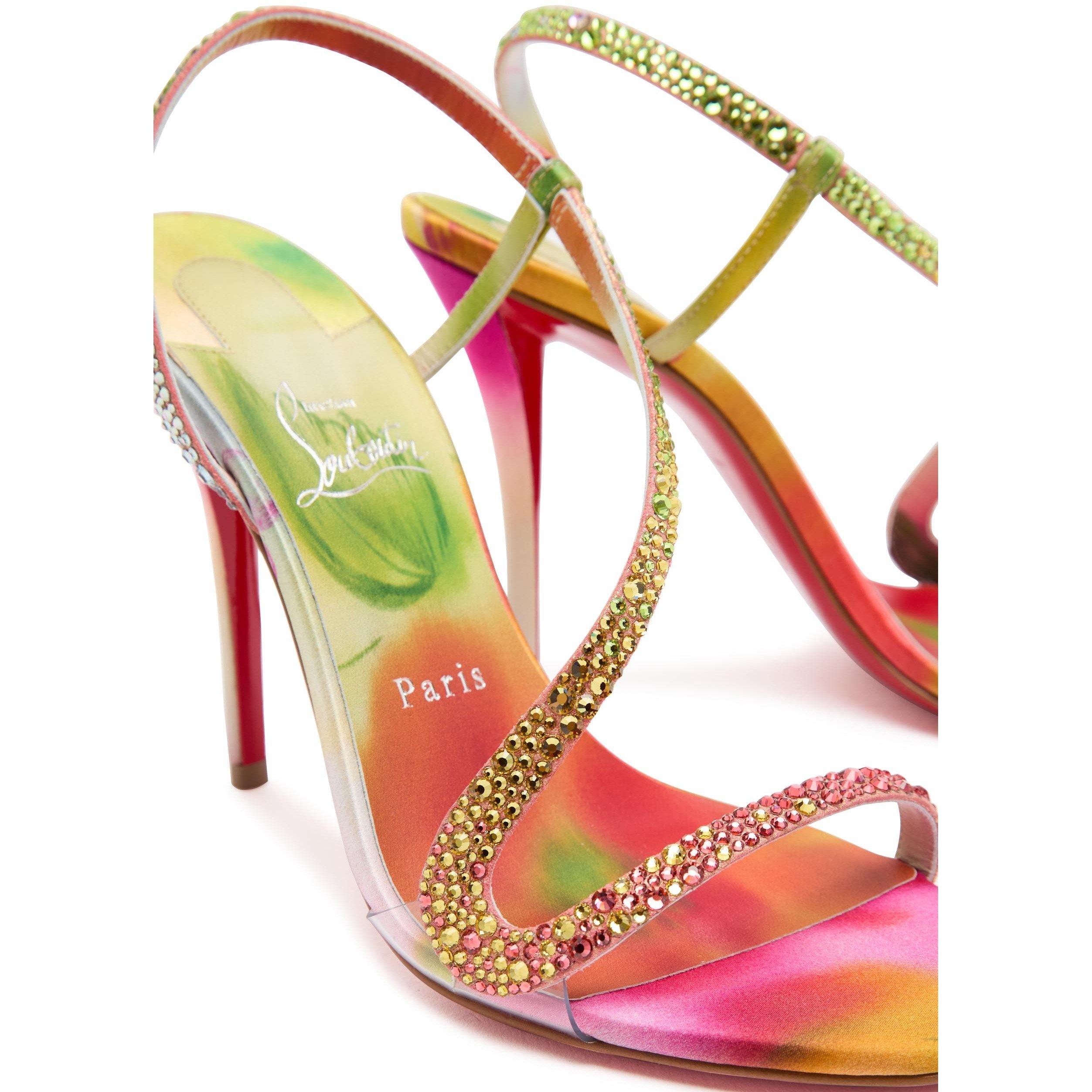 MULTI PRINT - Christian Louboutin - ROSA Z STRASS BOTANICA 100 SUE - 5