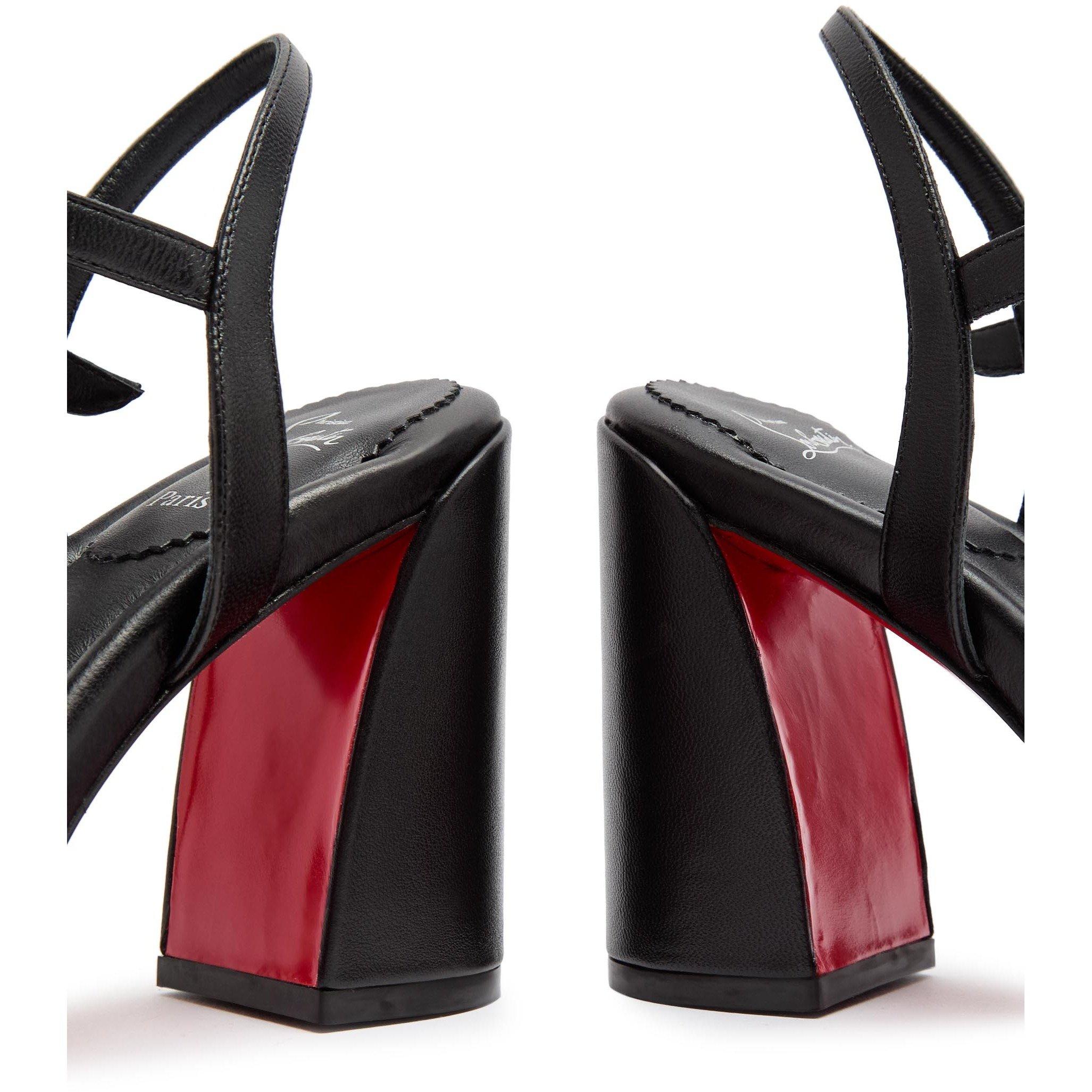 BLACK - Christian Louboutin - JANE SANDAL 85 NAPPA/LINING - 5