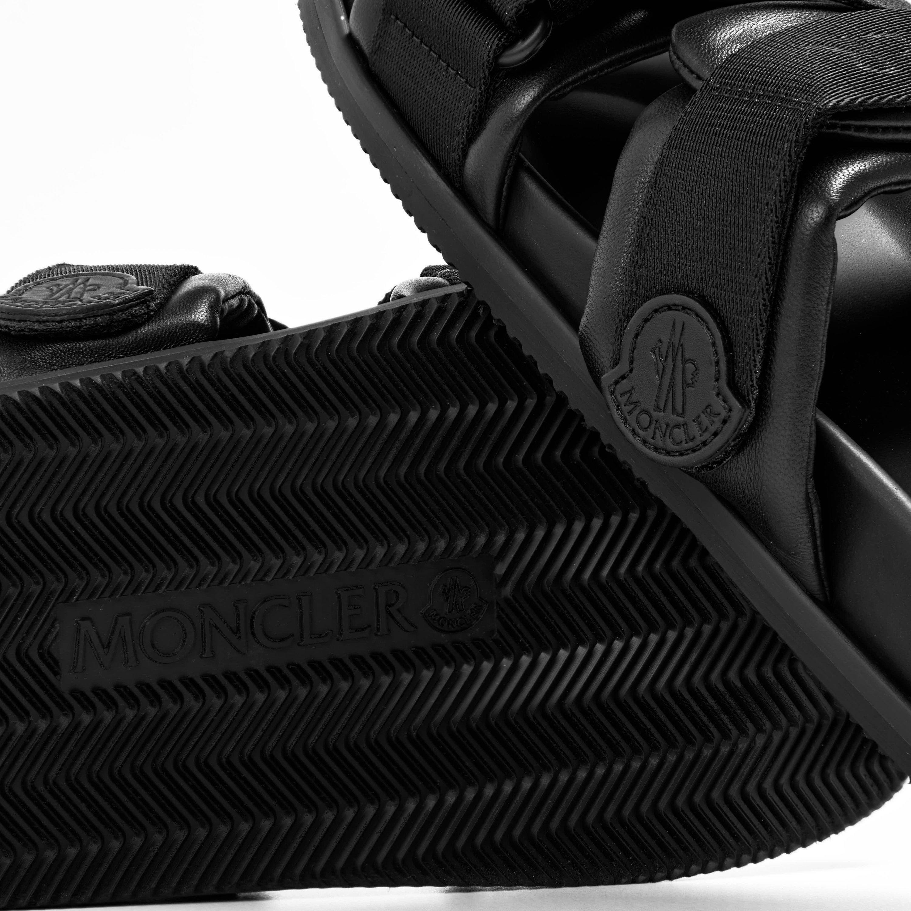 Black 999 - Moncler - Women's Strap Flat Sandals - 4