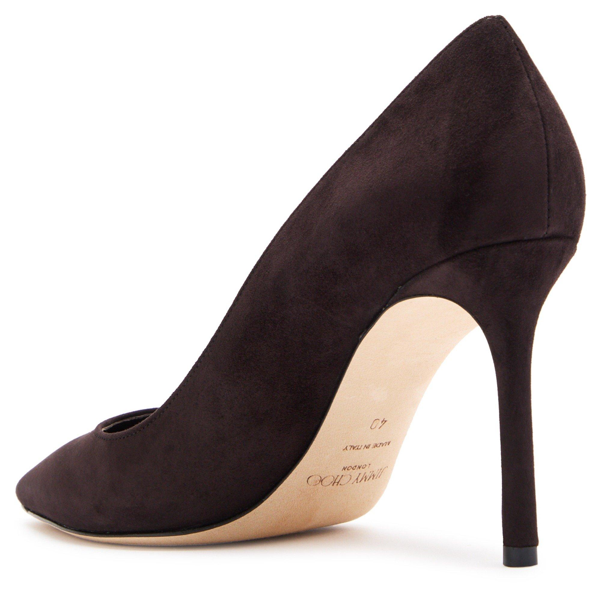 BROWN - Jimmy Choo - Women's Romy 85 Suede Court Shoes - 2