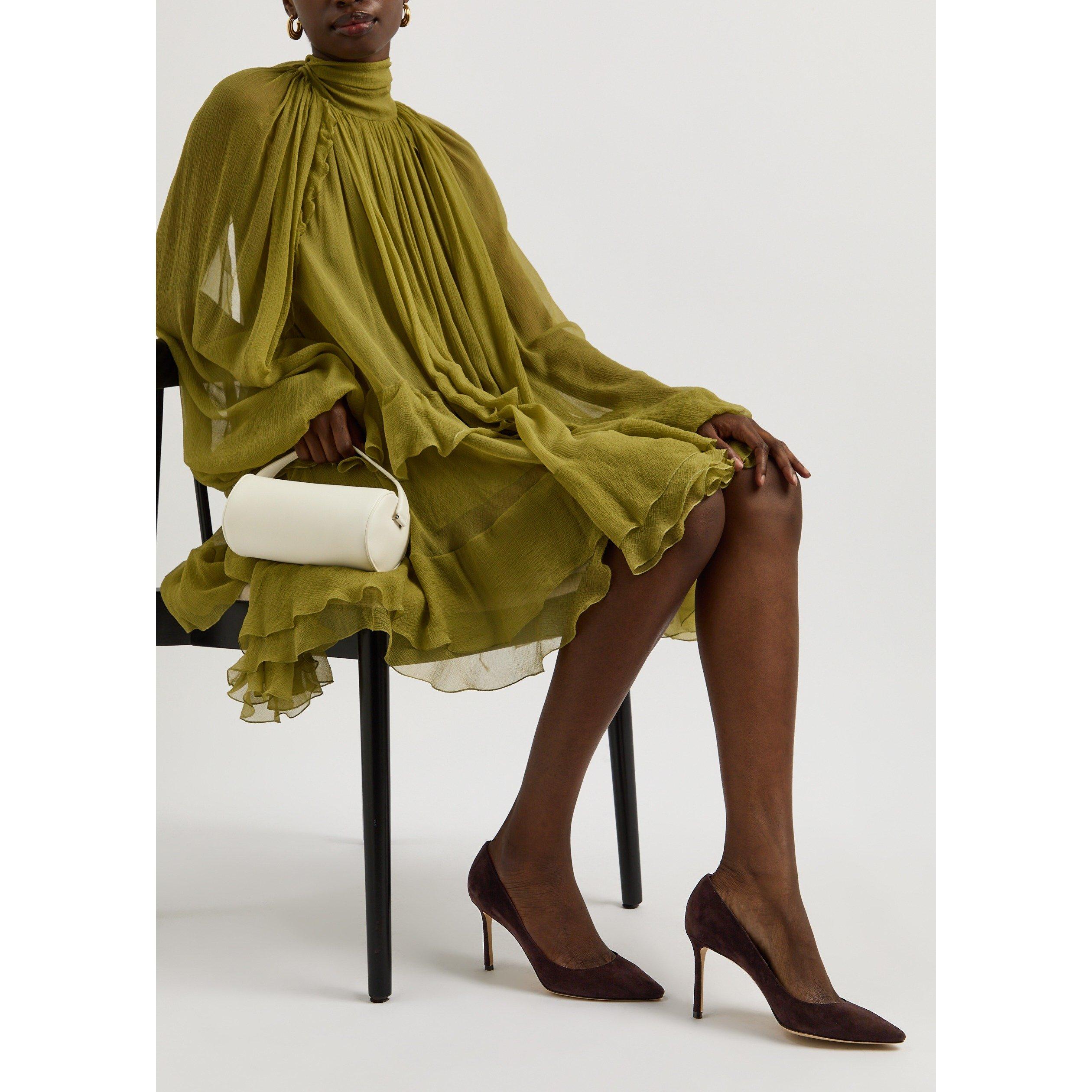 BROWN - Jimmy Choo - Women's Romy 85 Suede Court Shoes - 3