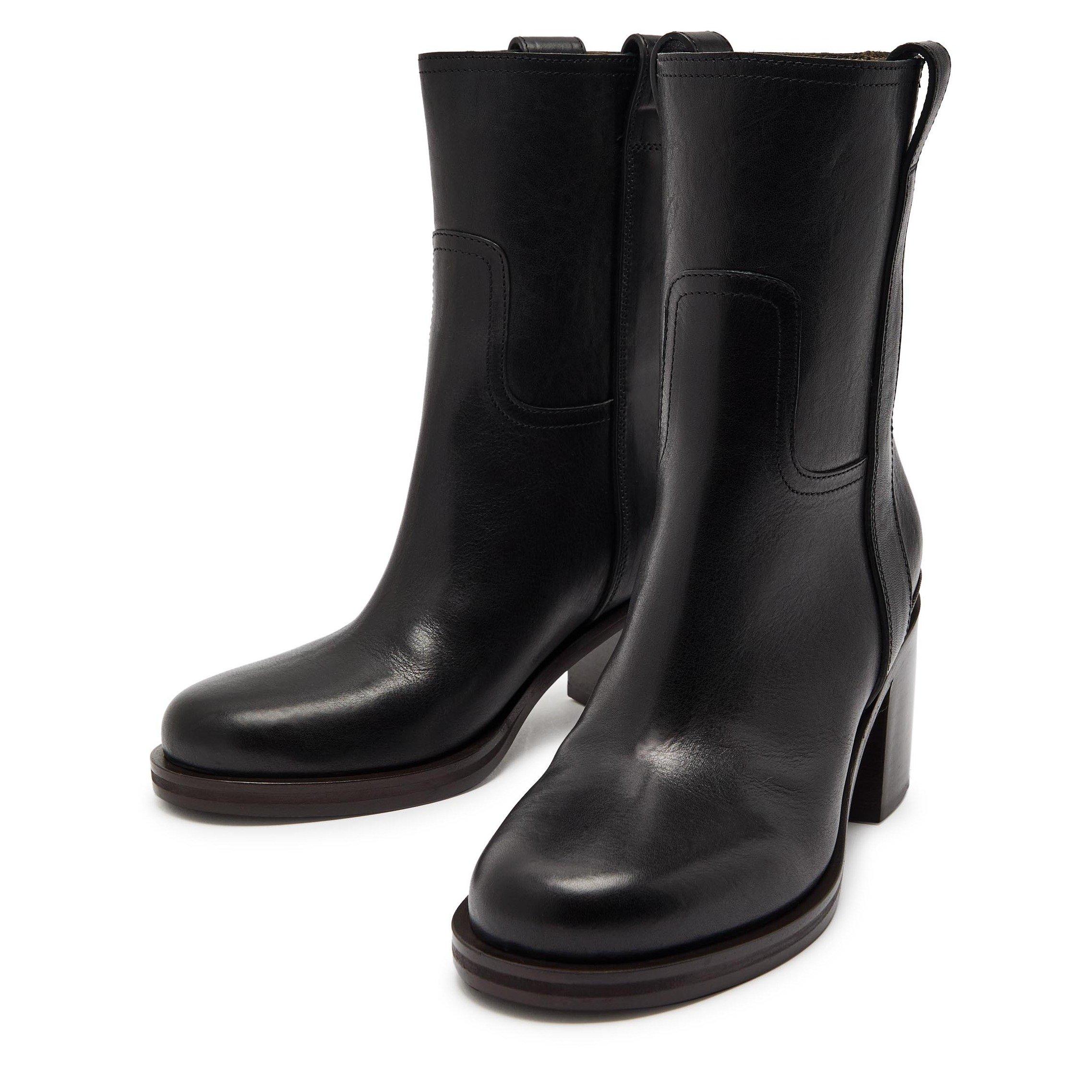 BLACK - Brunello Cucinelli - PAIR OF ANKLE BOOTS WITH HEELS - 4
