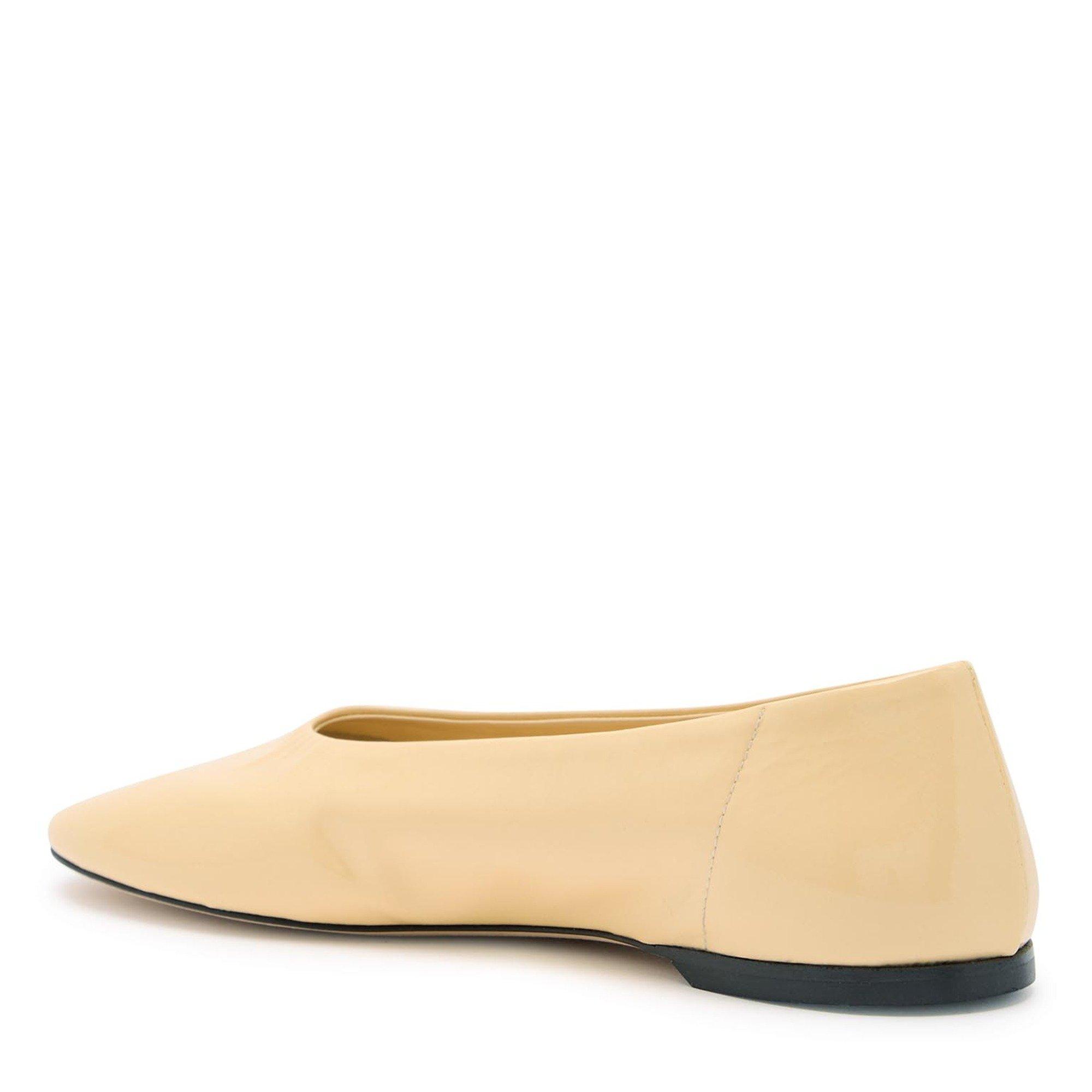 YELLOW - Toteme - Women's Slip Naplack Leather Ballet Pumps - 2