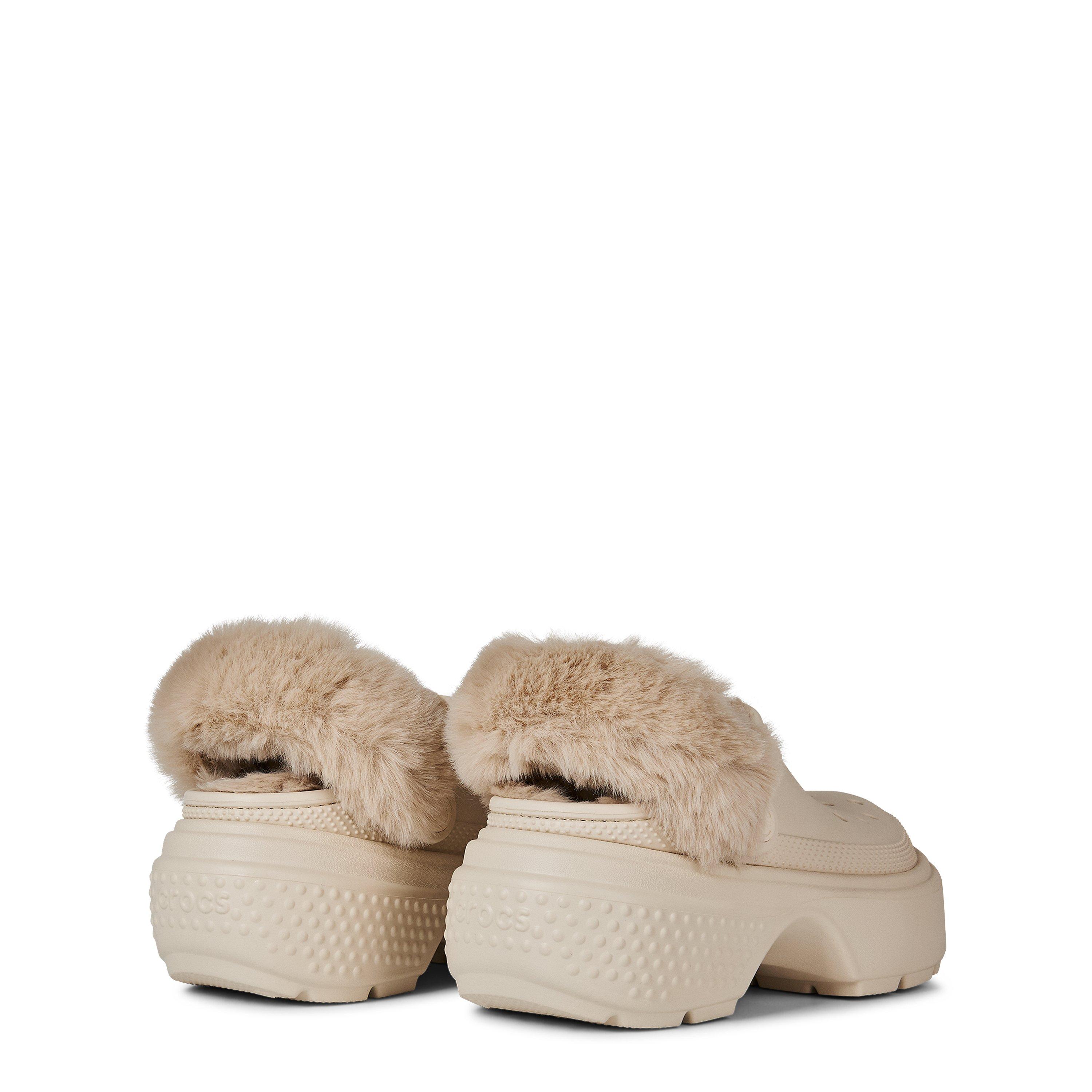 Stucco - Crocs - Women's Stomp Lined Mule Slippers - 5