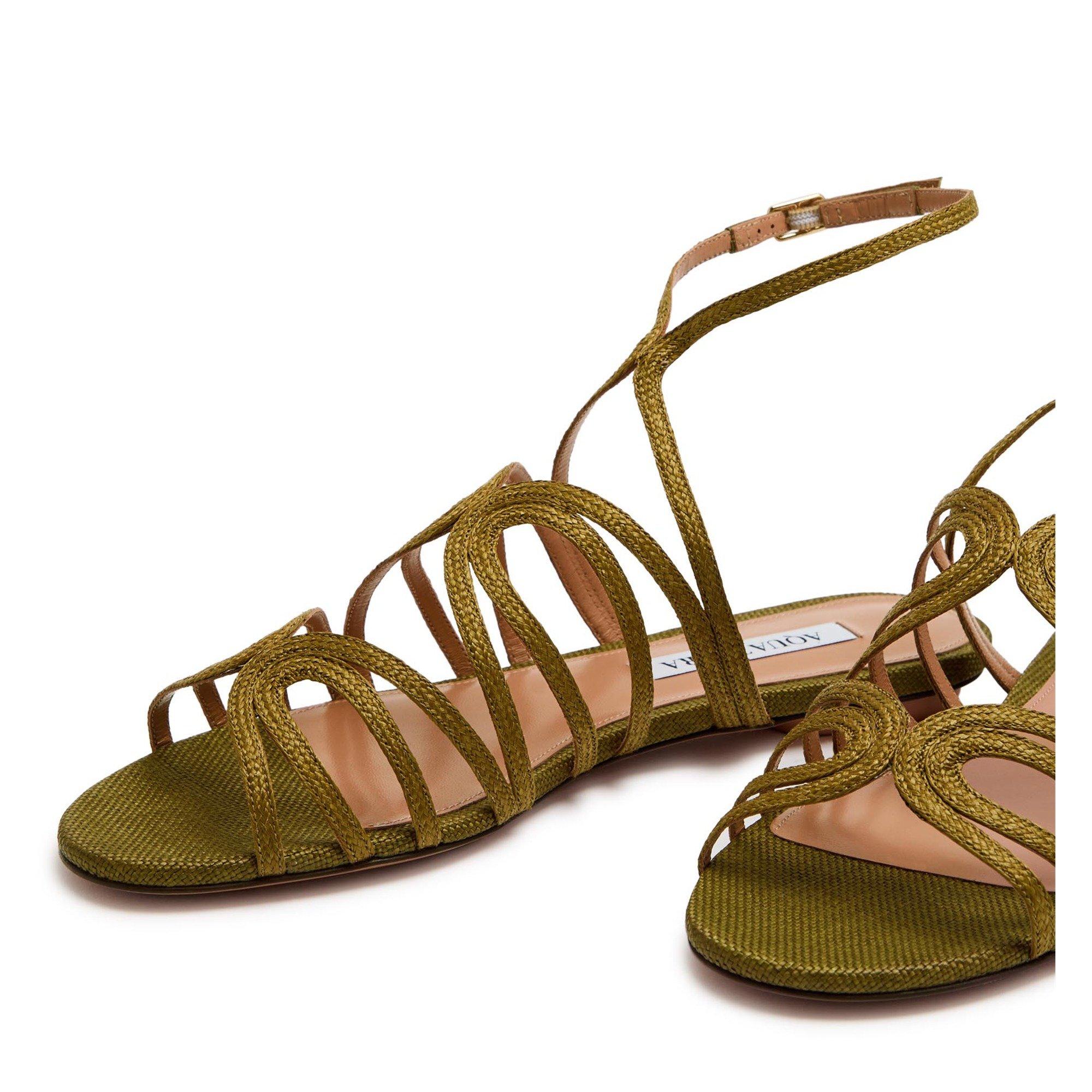 KHAKI - Aquazzura - SERENADE SANDAL FLAT - 4