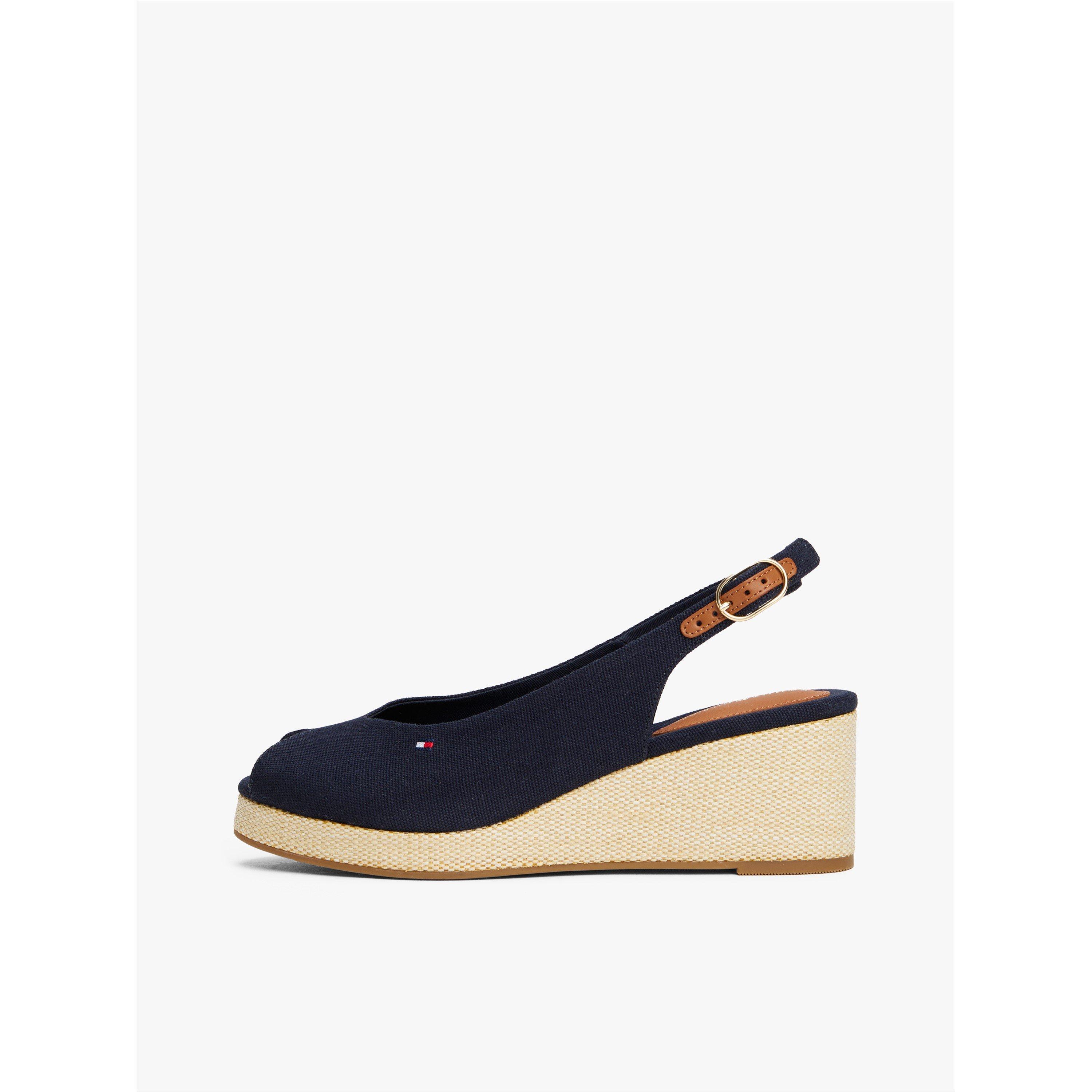 Space Blue - Tommy Hilfiger - Iconic Elba Sling Back Wedges - 2