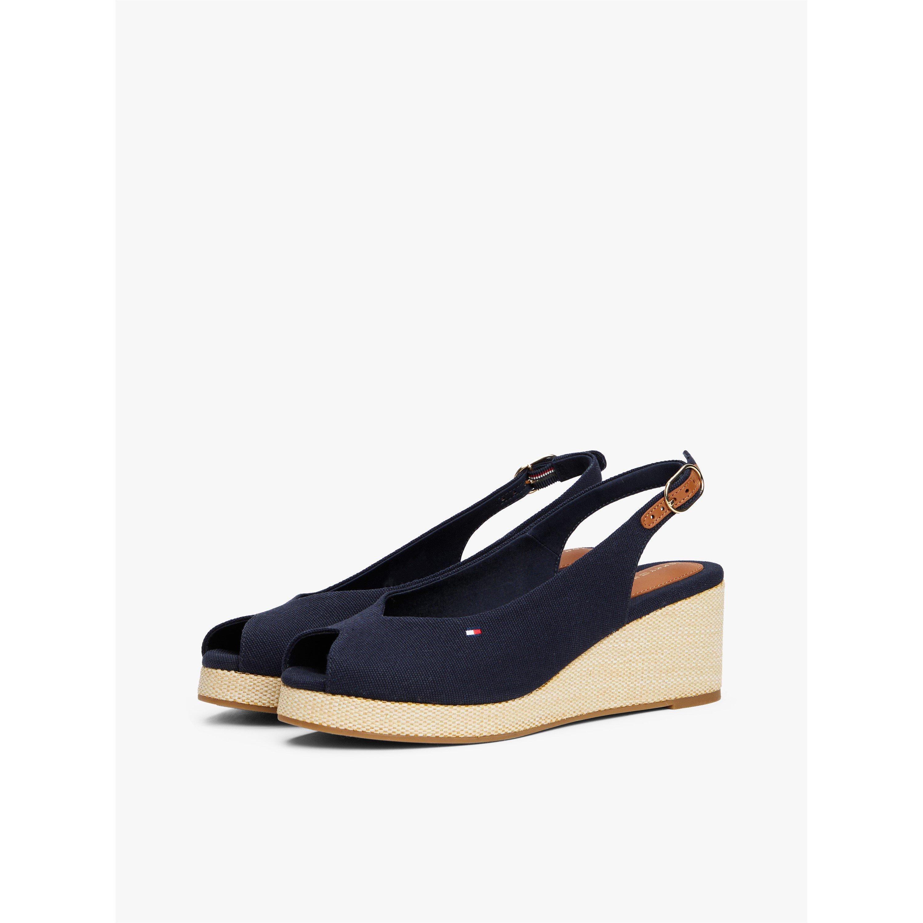 Space Blue - Tommy Hilfiger - Iconic Elba Sling Back Wedges - 4
