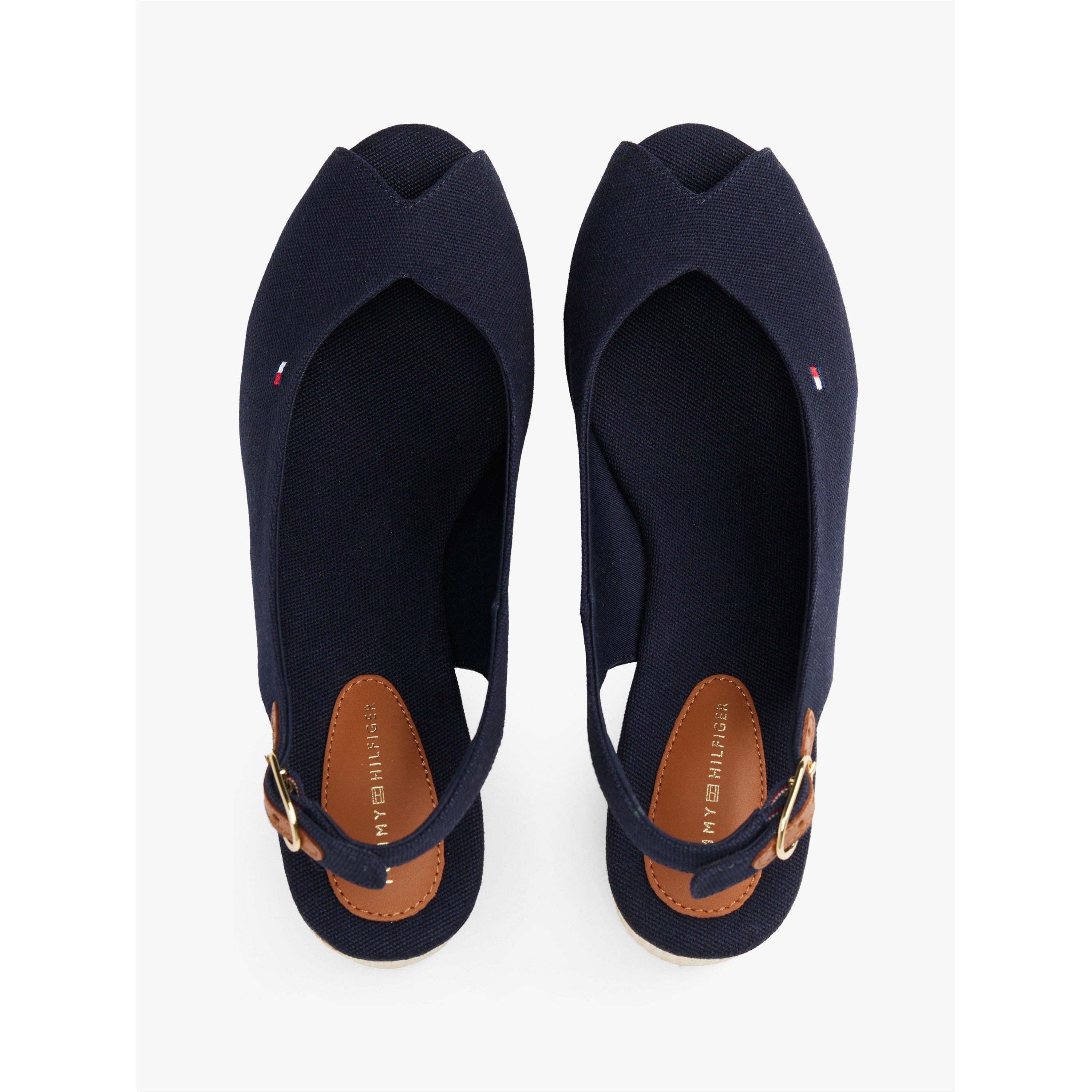 Space Blue - Tommy Hilfiger - Iconic Elba Sling Back Wedges - 6
