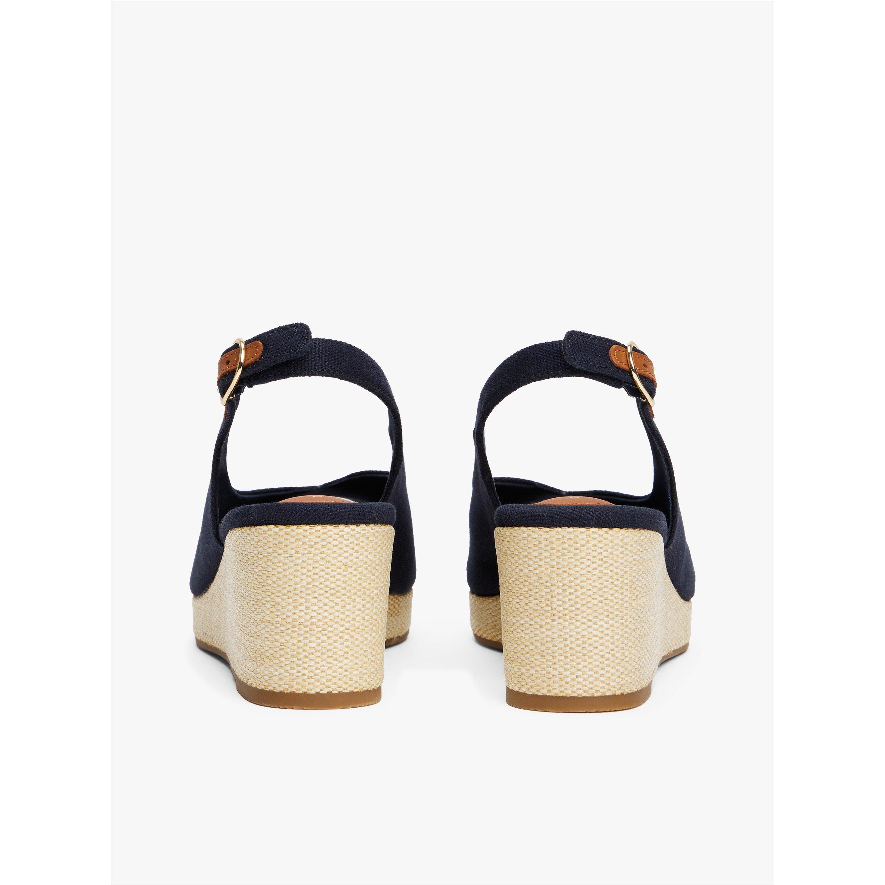 Space Blue - Tommy Hilfiger - Iconic Elba Sling Back Wedges - 7