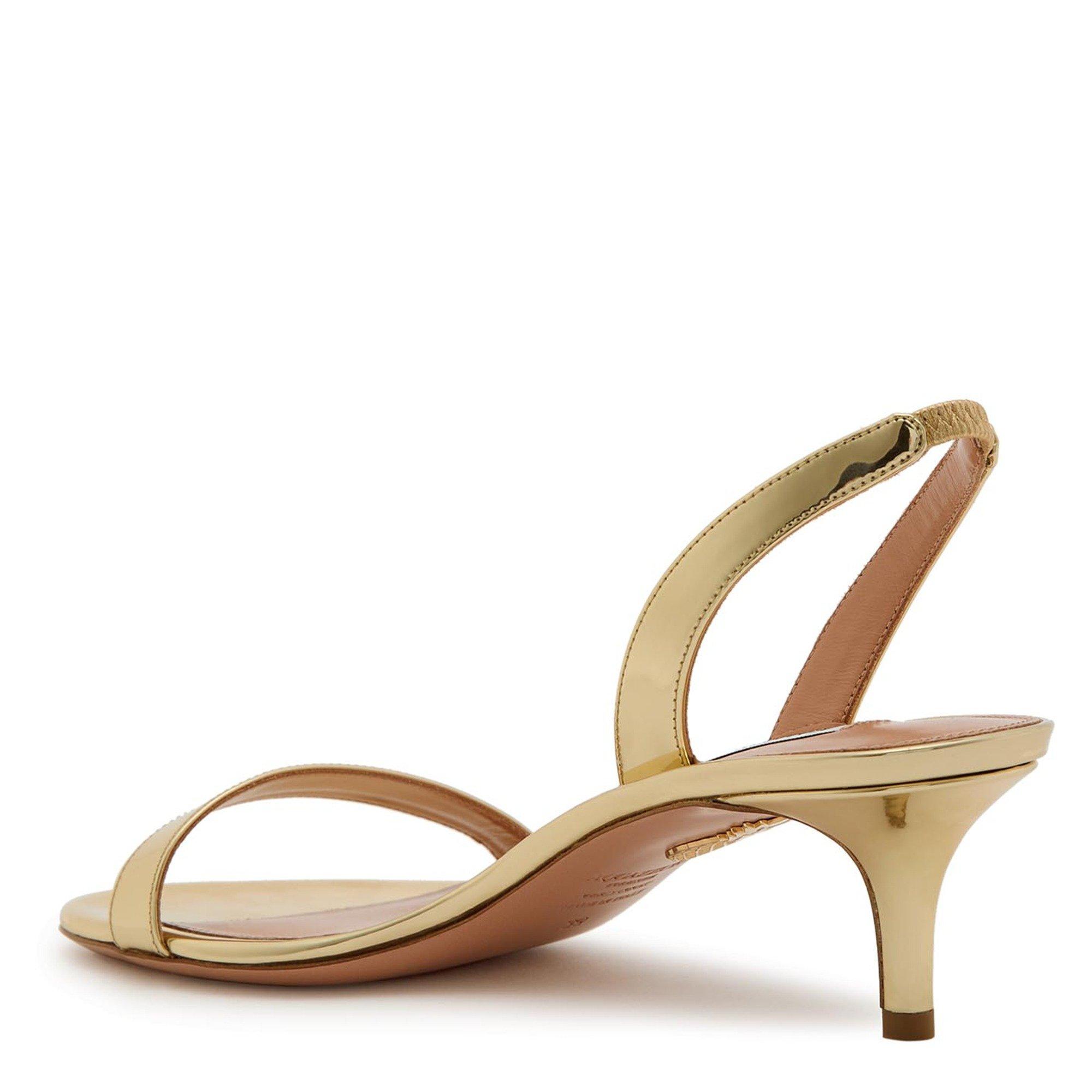 GOLD - Aquazzura - SO NUDE METALLIC SANDAL 50 - 2