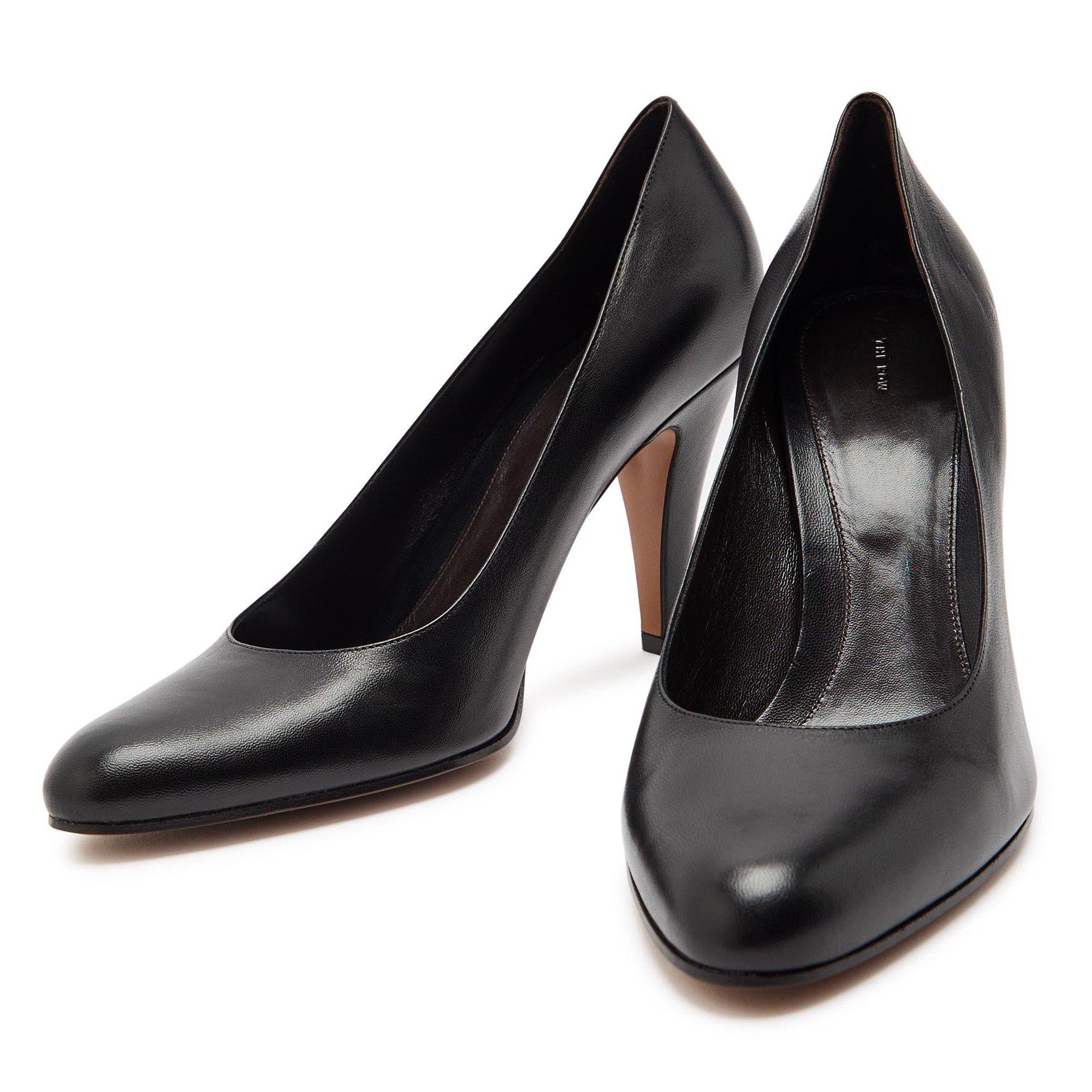 BLACK - The Row - Women's Ornella Leather Stiletto Heels - 4