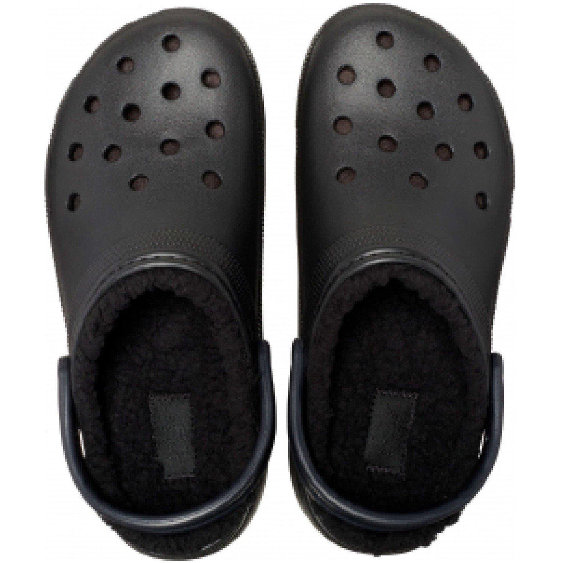 Schwarz - Crocs - Women's Classic Platform Lined Mule Slippers - 4