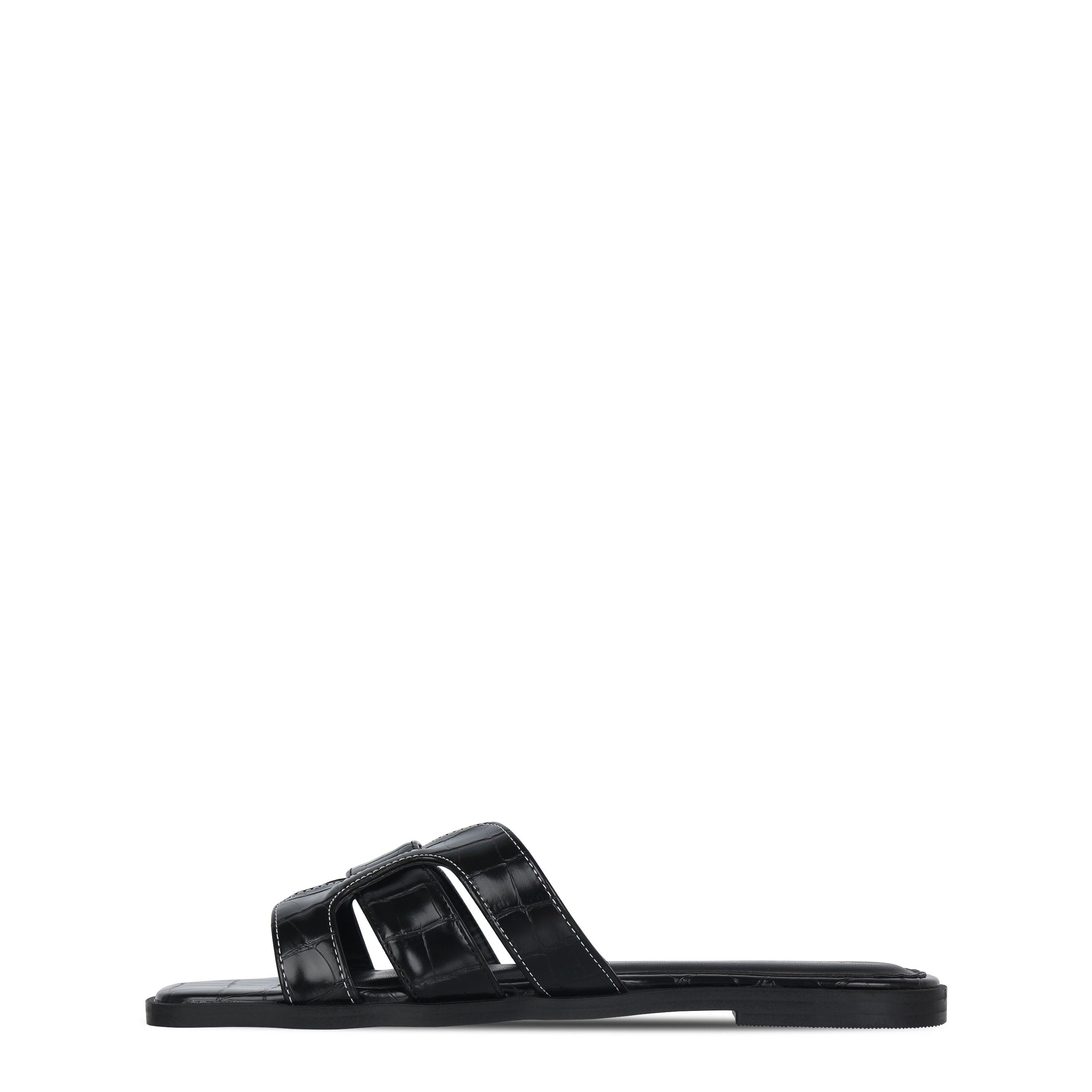 Black - I Saw It First - ISAWITFIRST Faux Leather Caged Sandals - 2