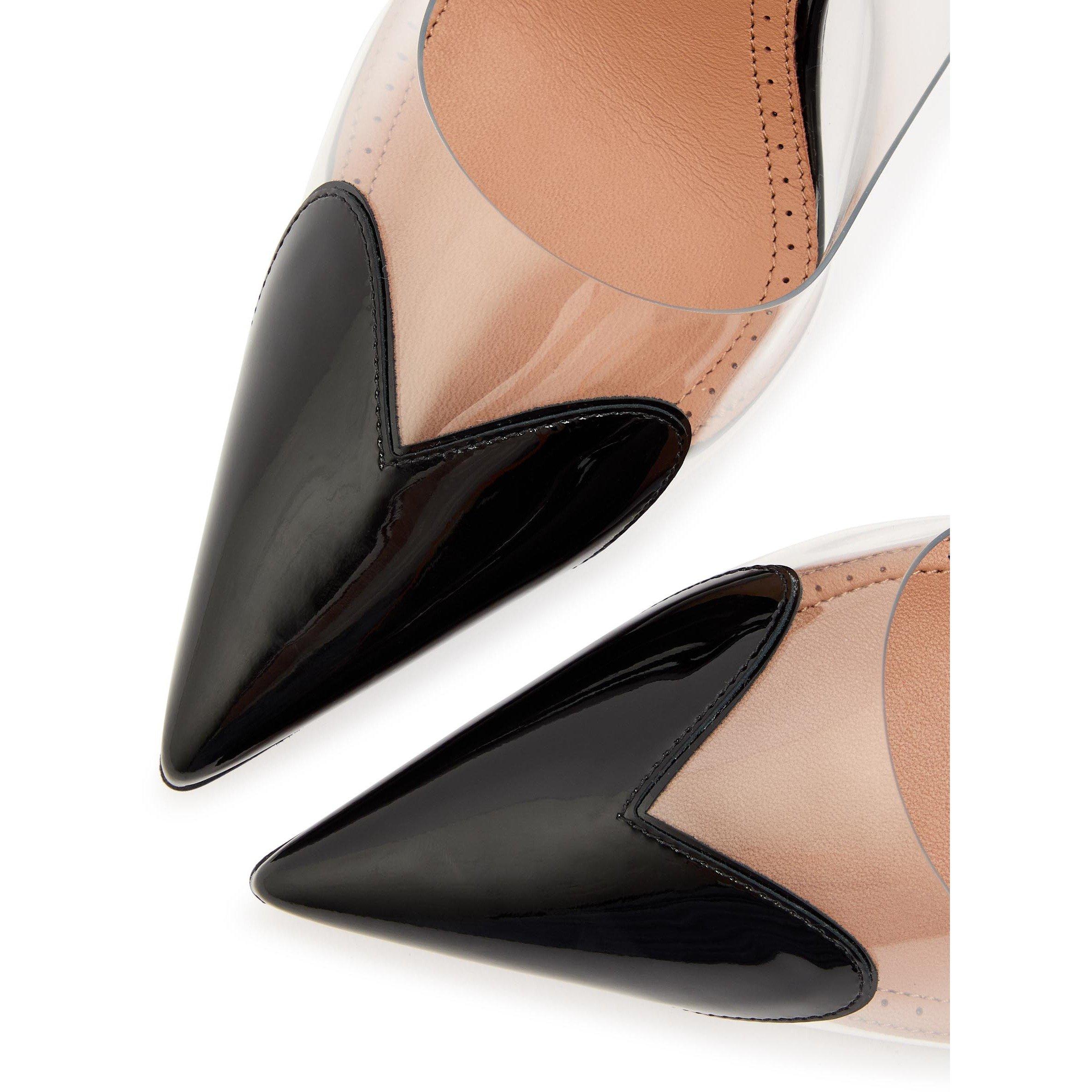 BLACK - Alaia - Women's Le Coeur Patent Leather 90mm Slingbacks - 5