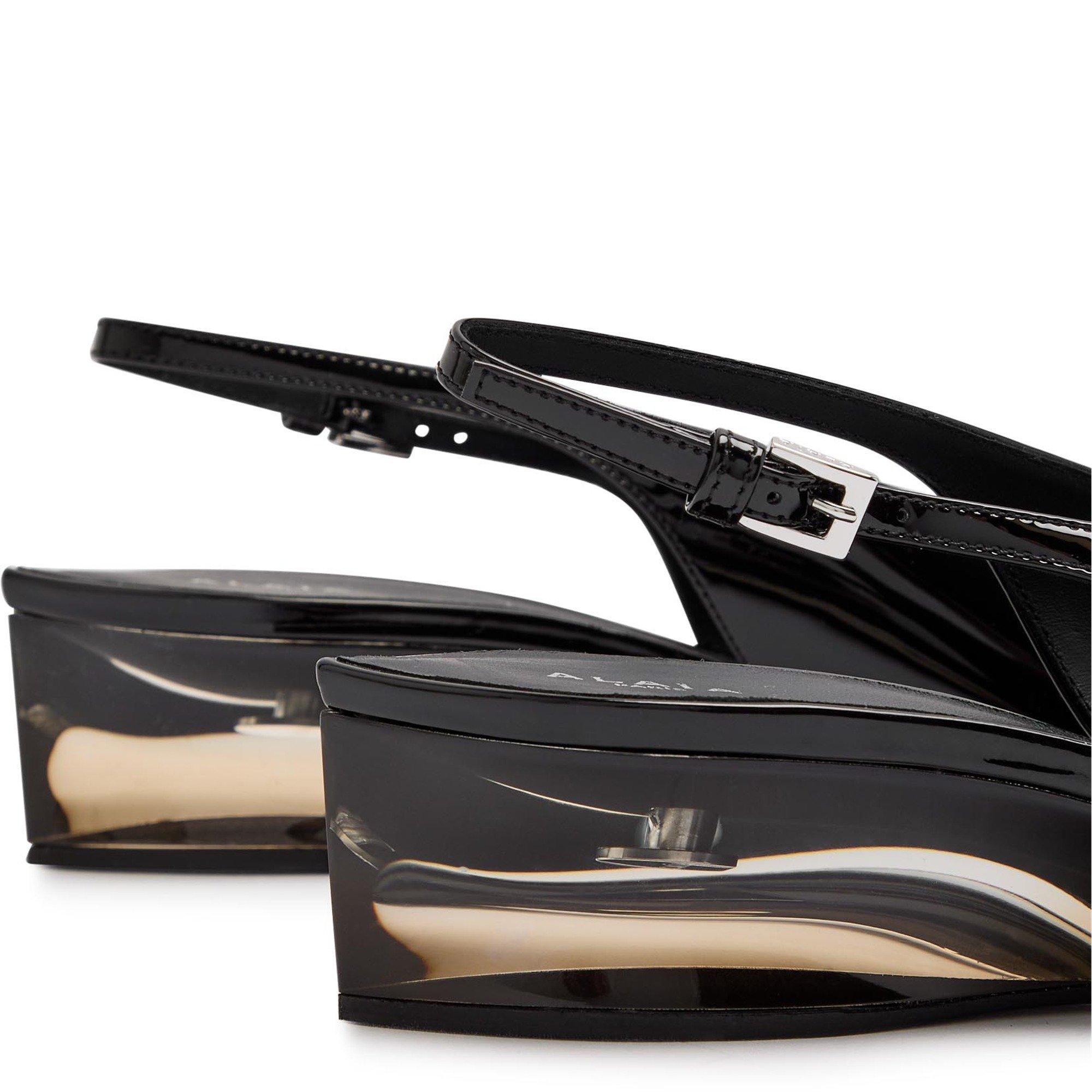 BLACK - Alaia - INVISIBLE WEDGE SLINGBACKS 30 - 5