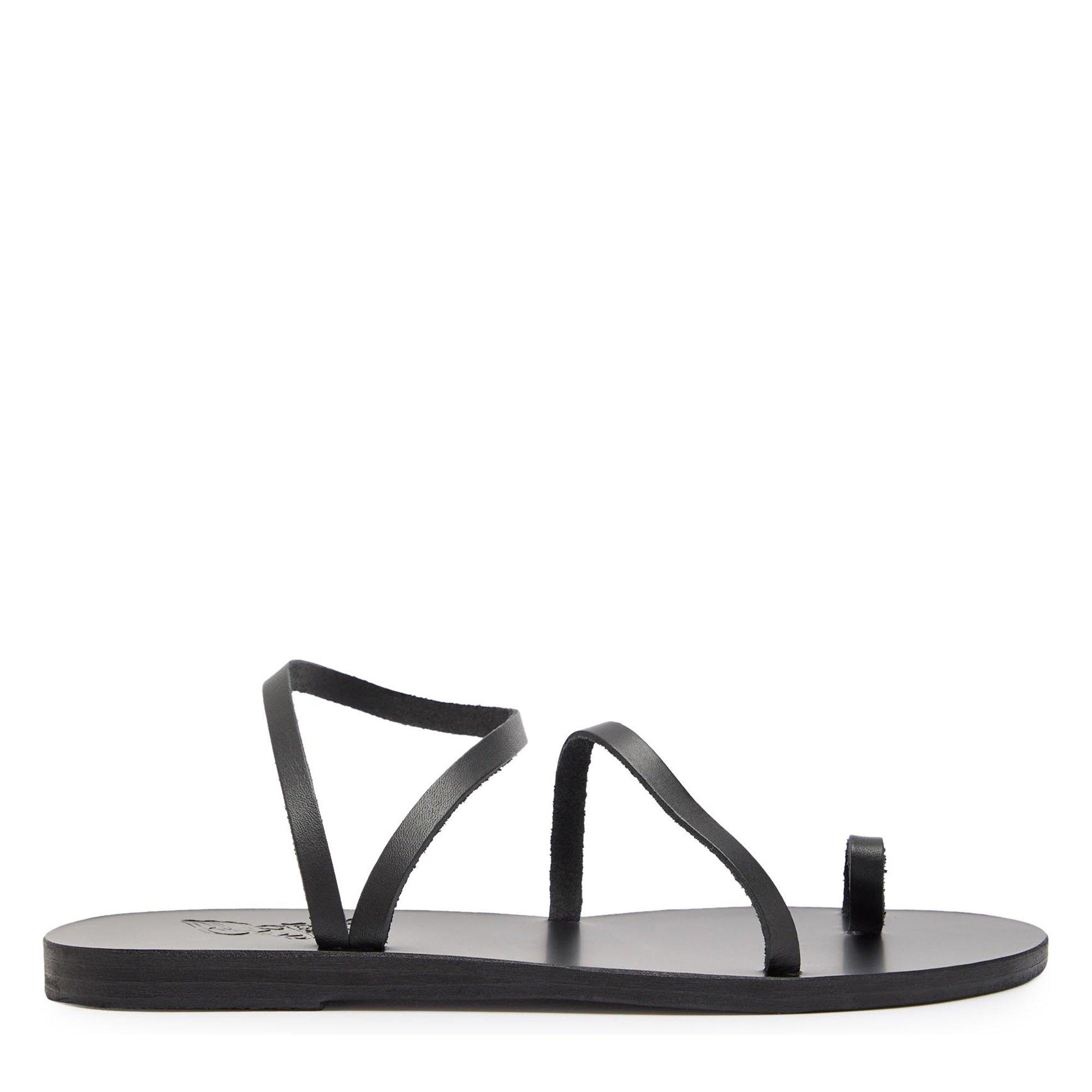 BLACK - Ancient Greek Sandals - APLI ELEFTHERIA FLAT SANDAL