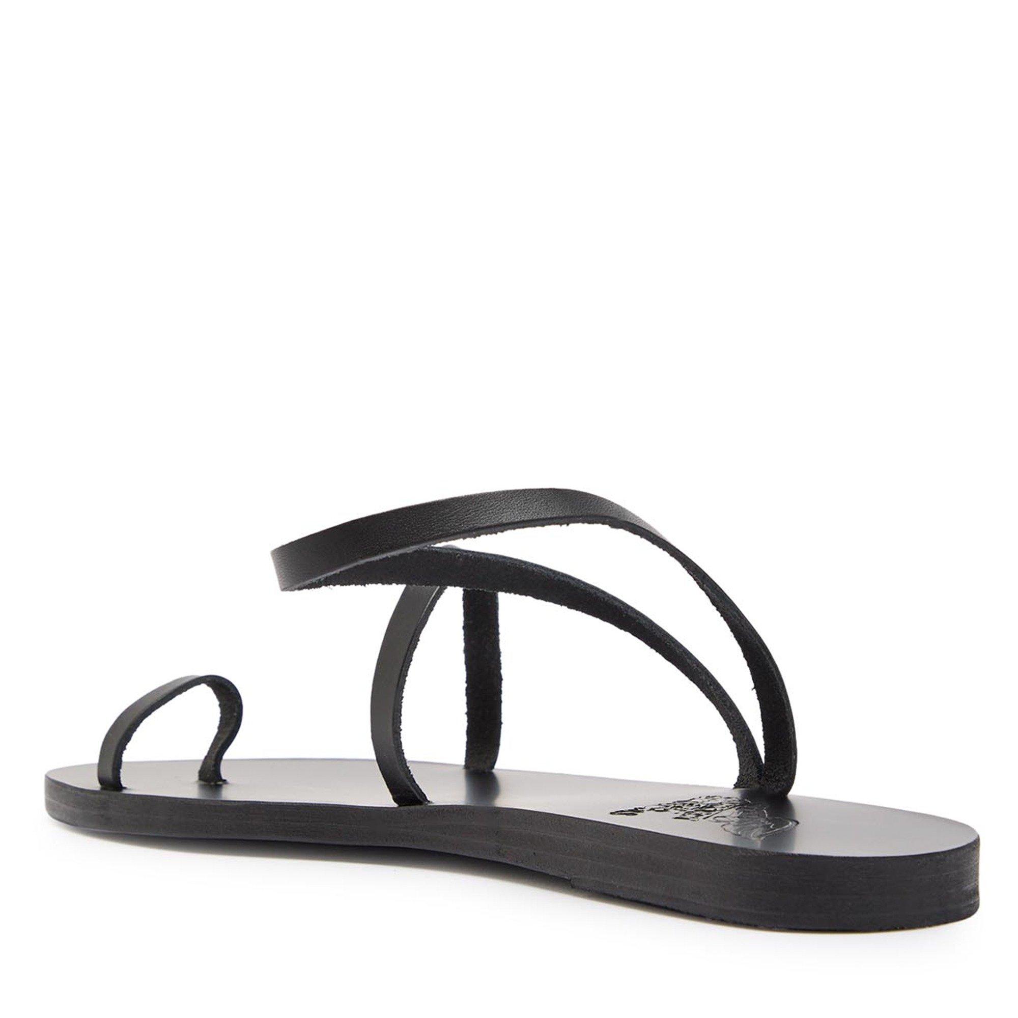 BLACK - Ancient Greek Sandals - APLI ELEFTHERIA FLAT SANDAL - 2