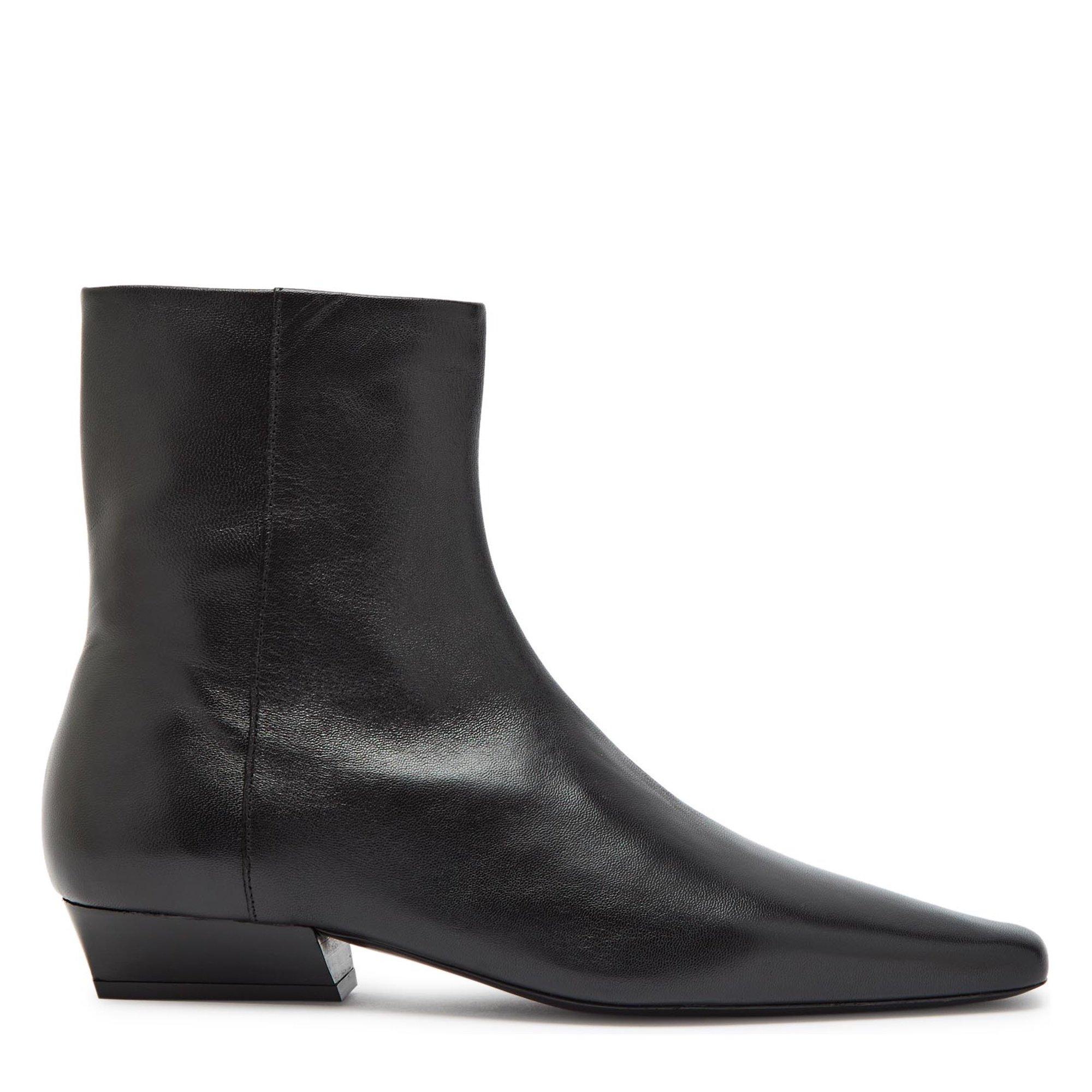 BLACK - Staud - WALLY FLAT ANKLE BOOT