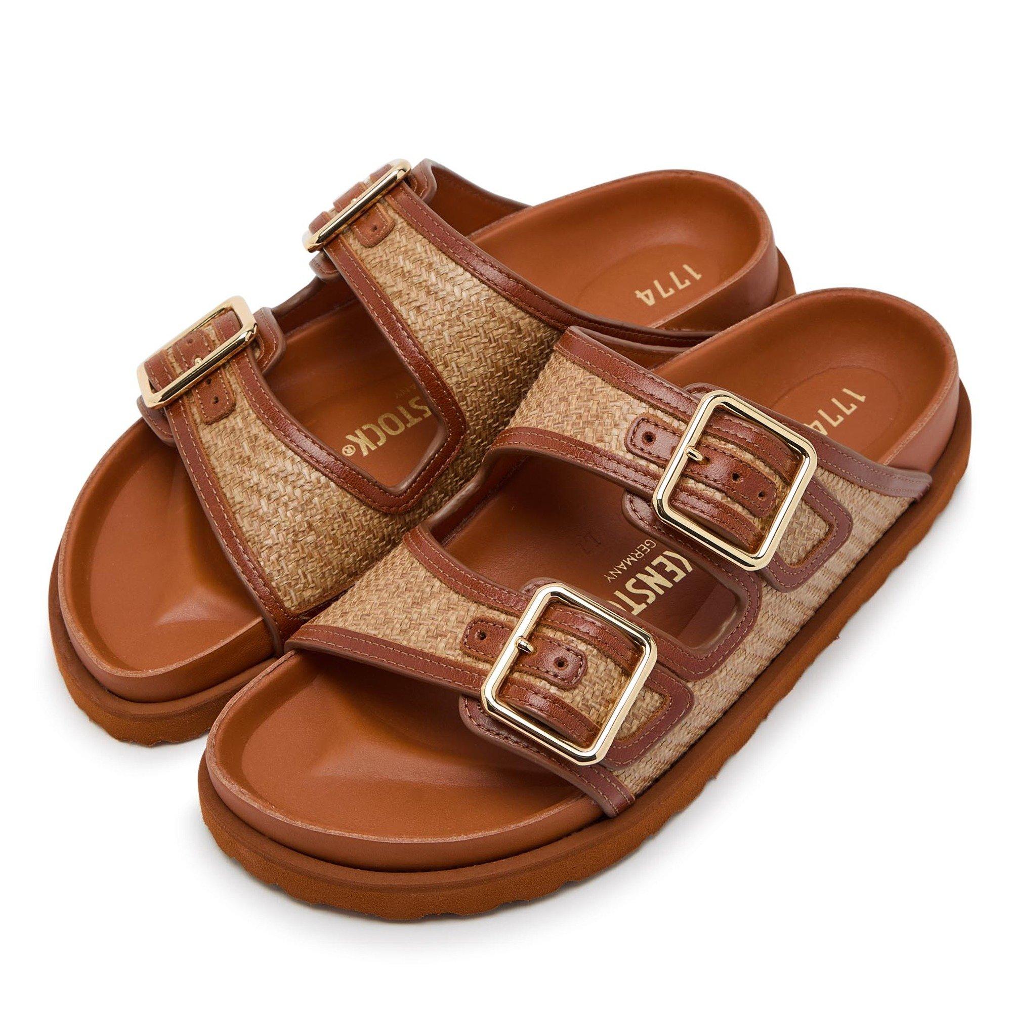 CAMEL - Birkenstock 1774 - Arizona Framed Raffia 1774 - 3