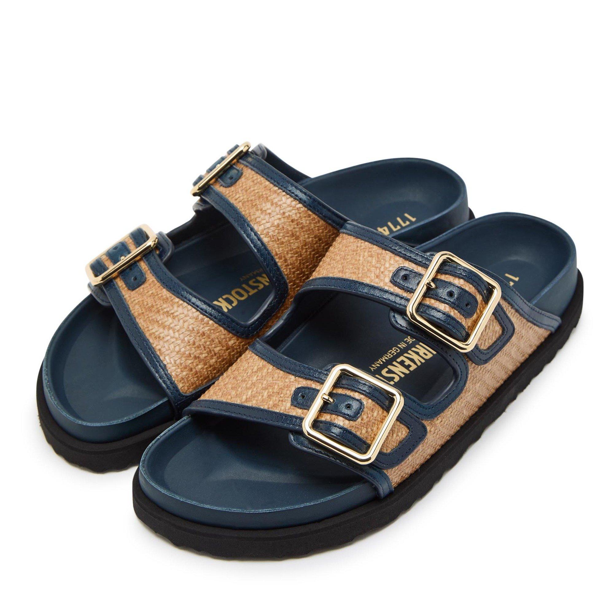 NAVY AND OTHER - Birkenstock 1774 - Arizona Framed Raffia 1774 - 3