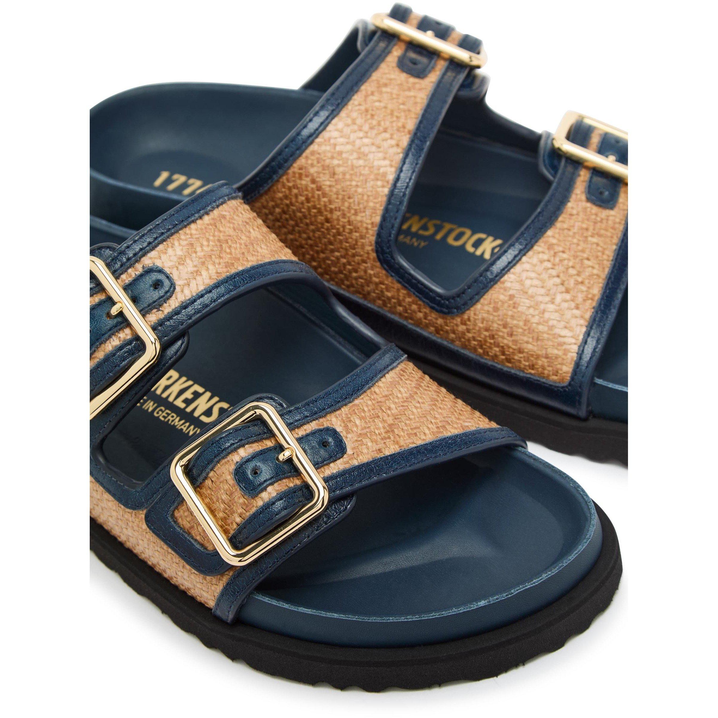 NAVY AND OTHER - Birkenstock 1774 - Arizona Framed Raffia 1774 - 4