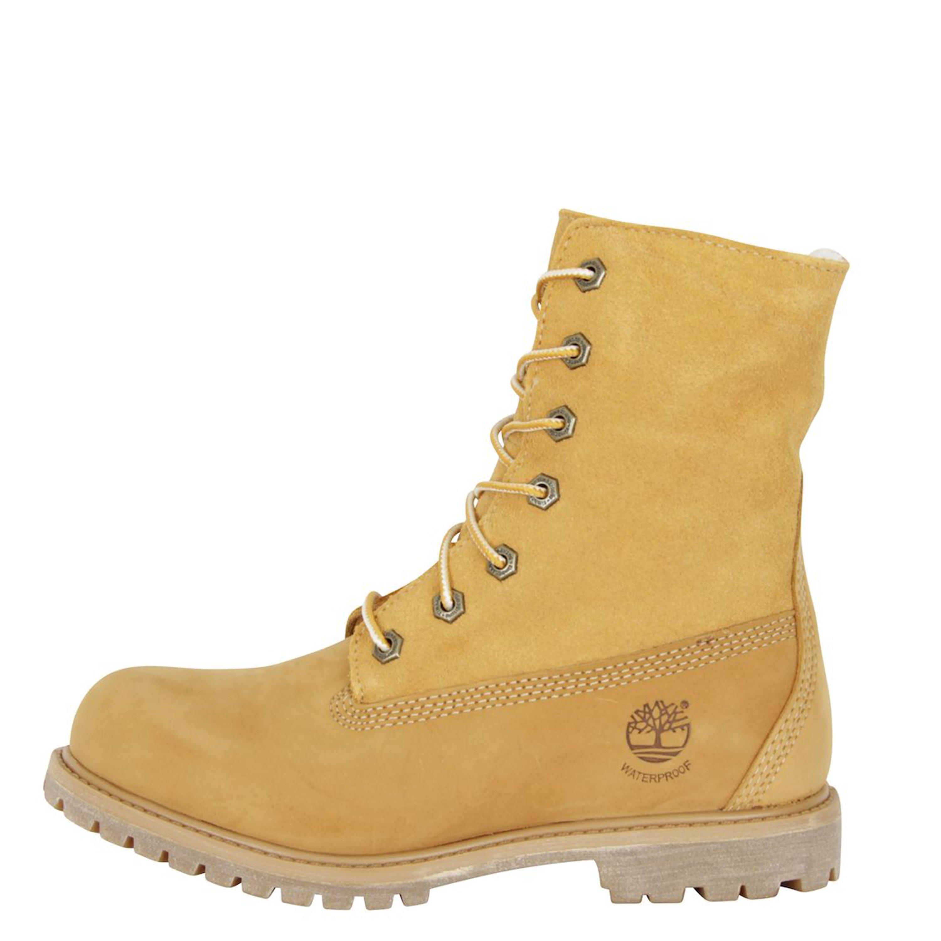Wheat/Nubuck - Timberland - Authentic Mid Warm-Lined Hiker Rugged Boots - 2