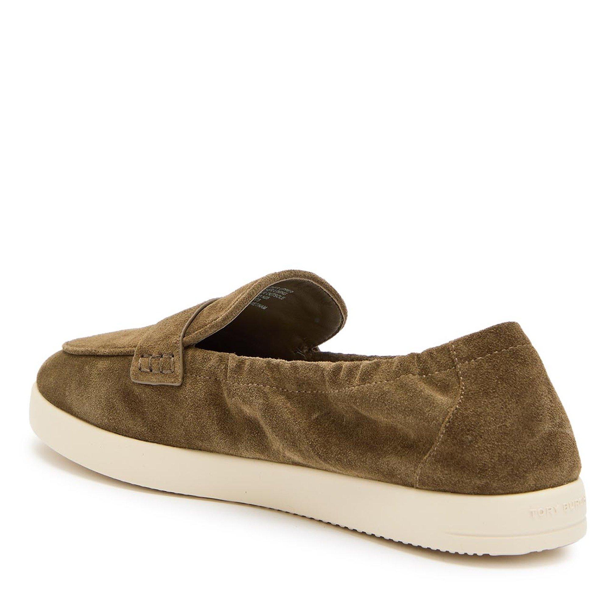 KHAKI - Tory Burch - Women's Ballet Sport Suede Loafers - 2