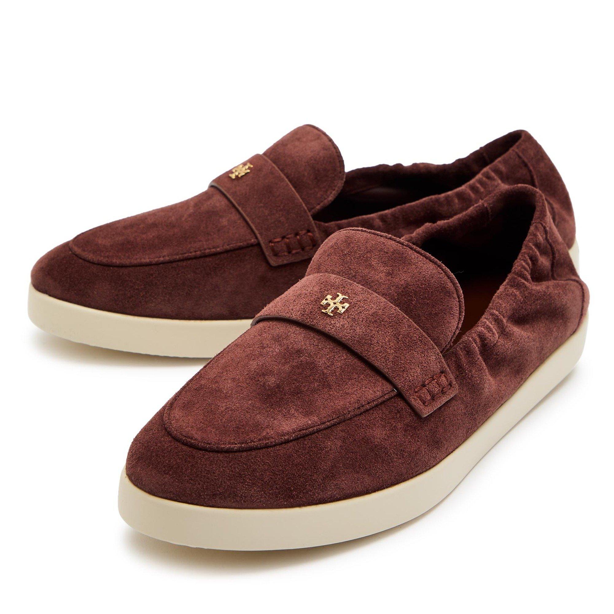 BROWN - Tory Burch - Women's Ballet Sport Suede Loafers - 4