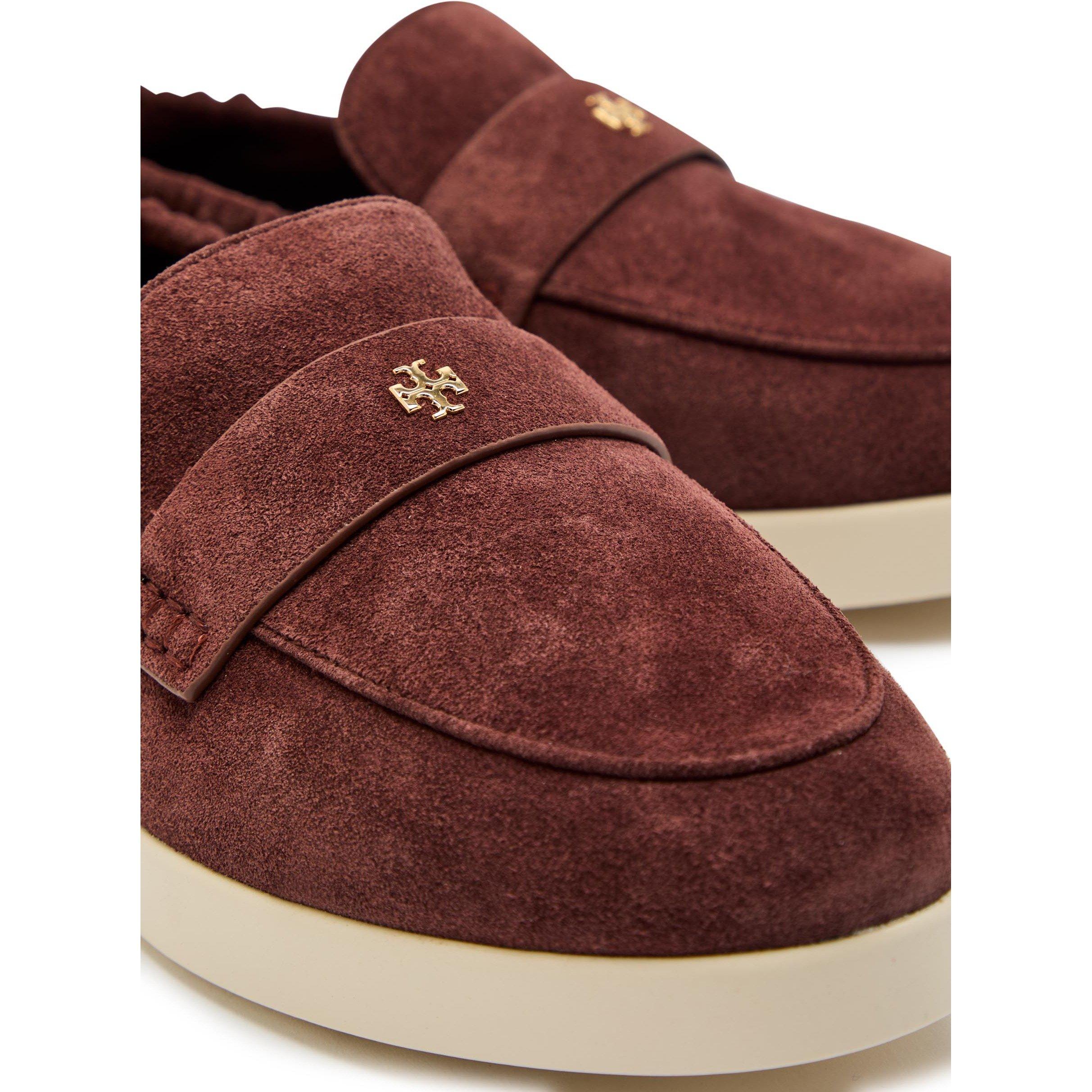 BROWN - Tory Burch - Women's Ballet Sport Suede Loafers - 5