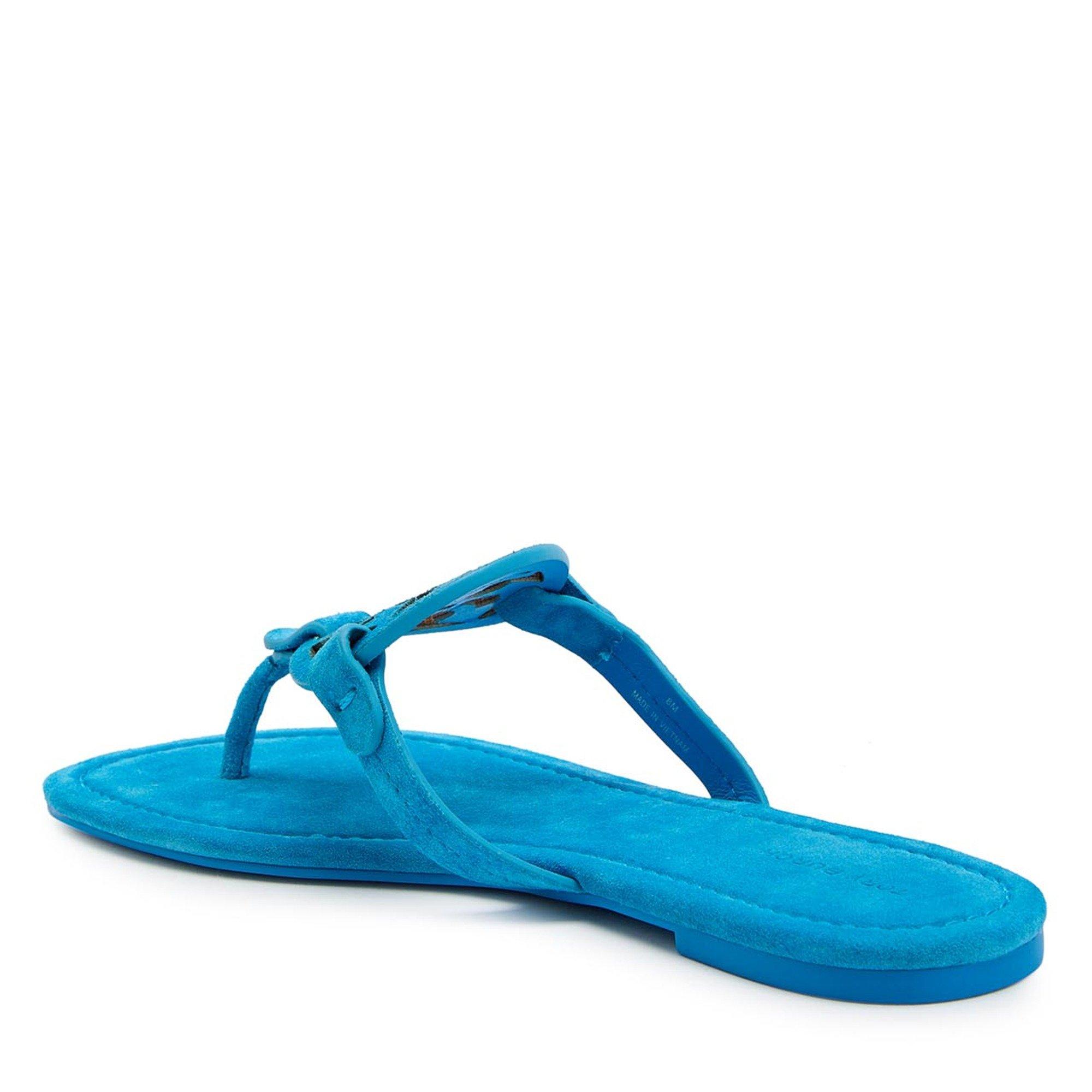 BLUE - Tory Burch - Women's Miller Suede Flat Sandals - 2