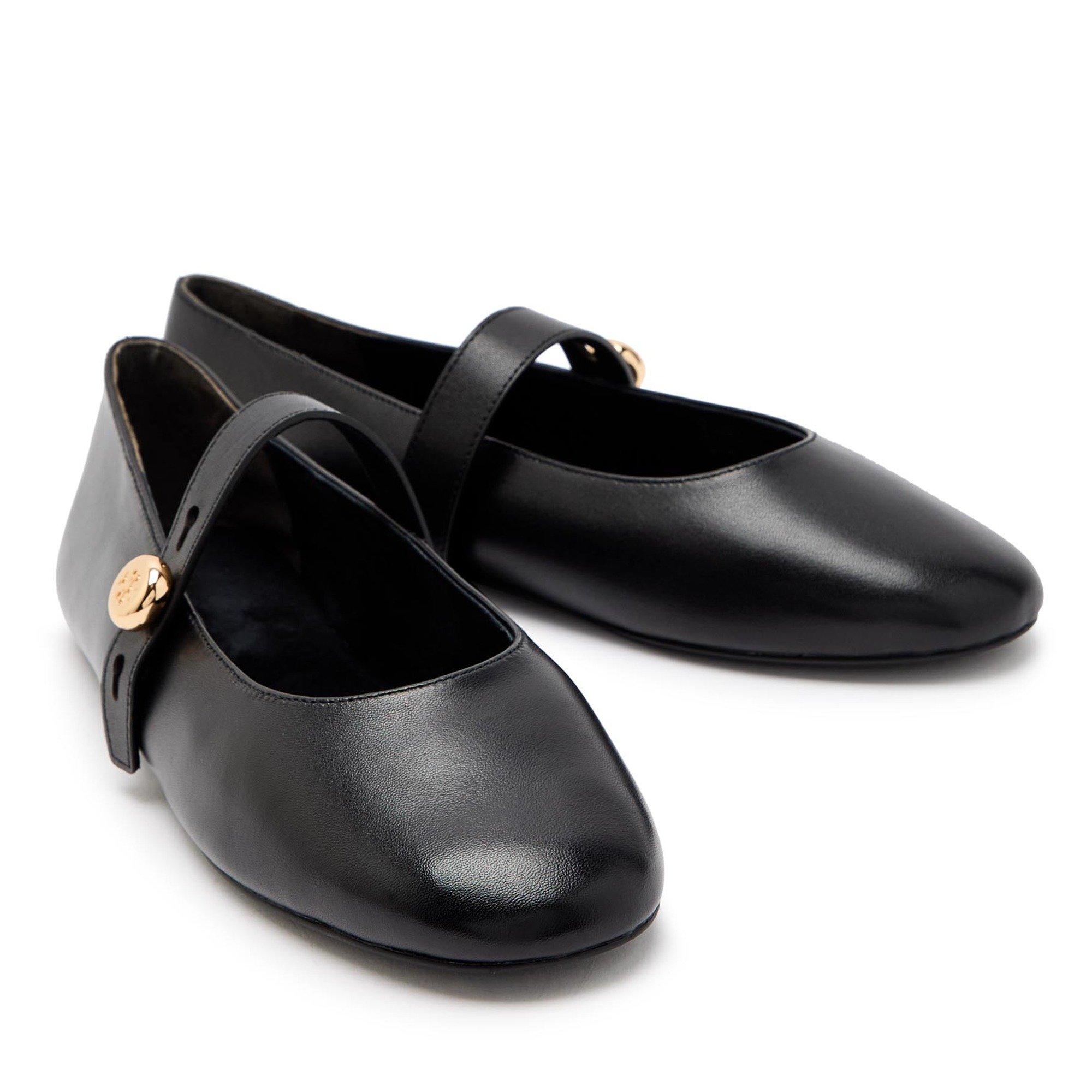 BLACK - Tory Burch - Women's Romy Leather Mary Janes - 3