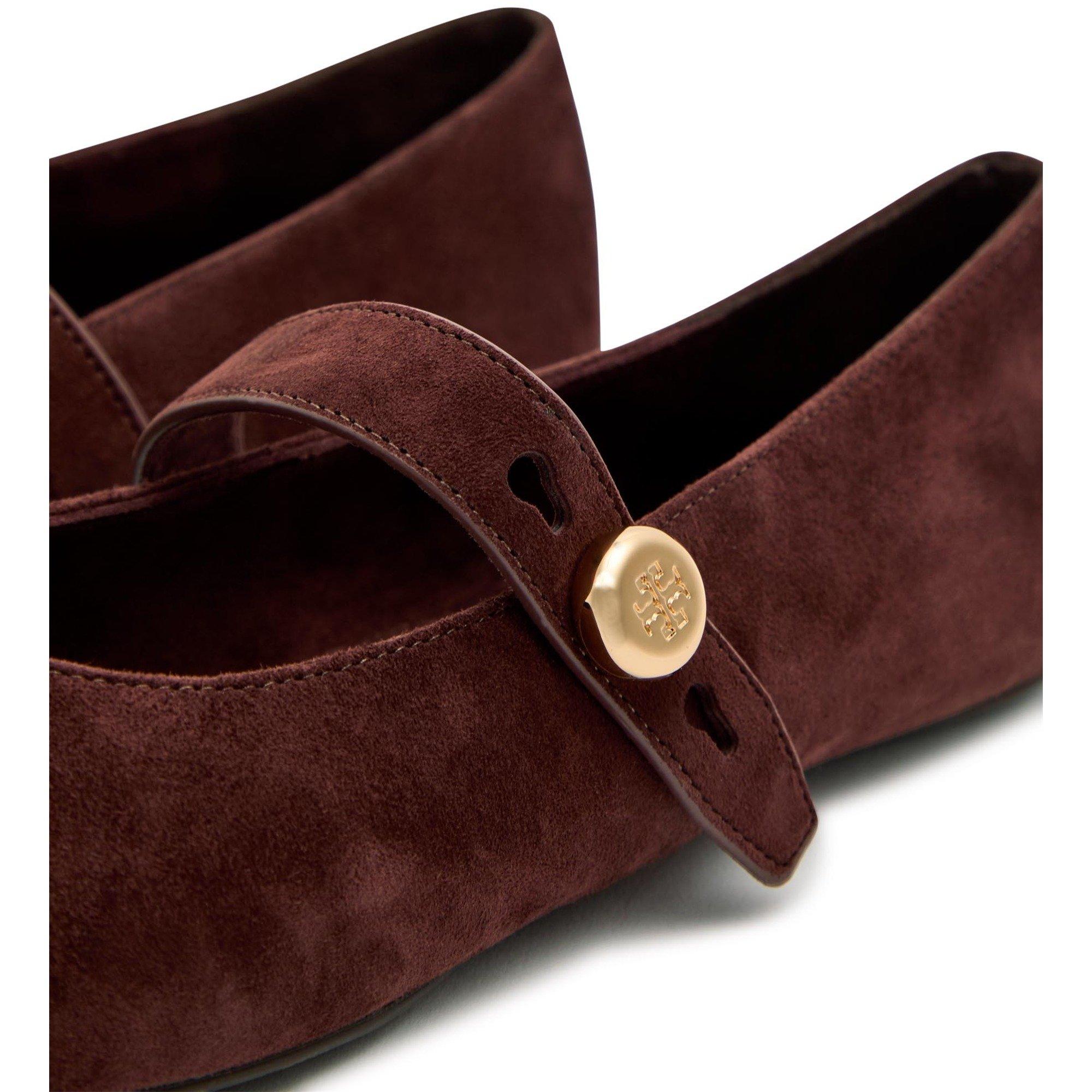 BROWN - Tory Burch - Women's Romy Suede Mary Janes - 4