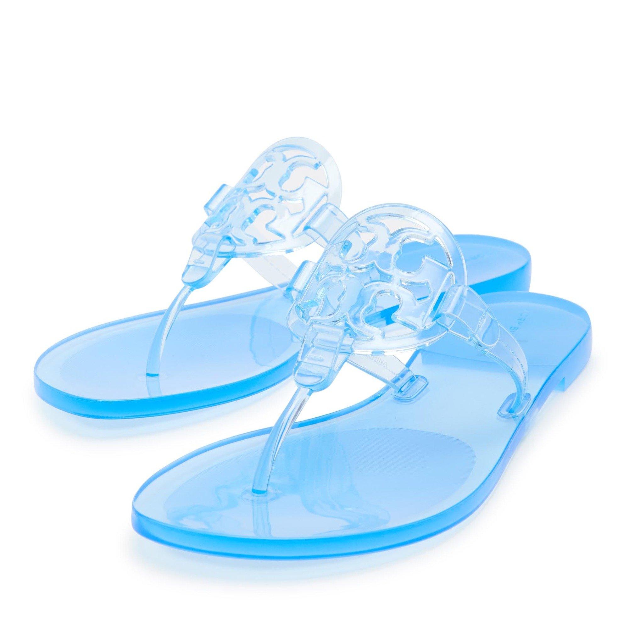 BLUE - Tory Burch - Women's Miller Jelly Flat Sandals - 3