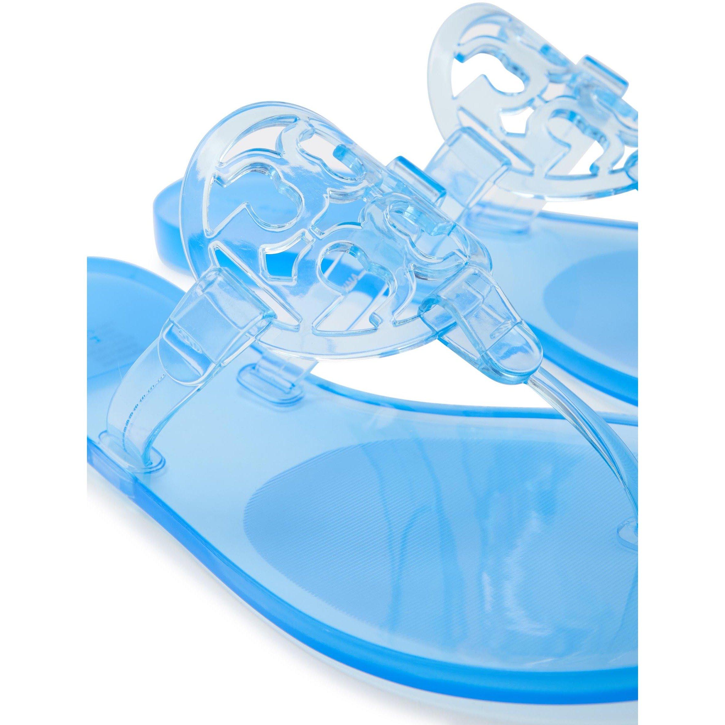 BLUE - Tory Burch - Women's Miller Jelly Flat Sandals - 4