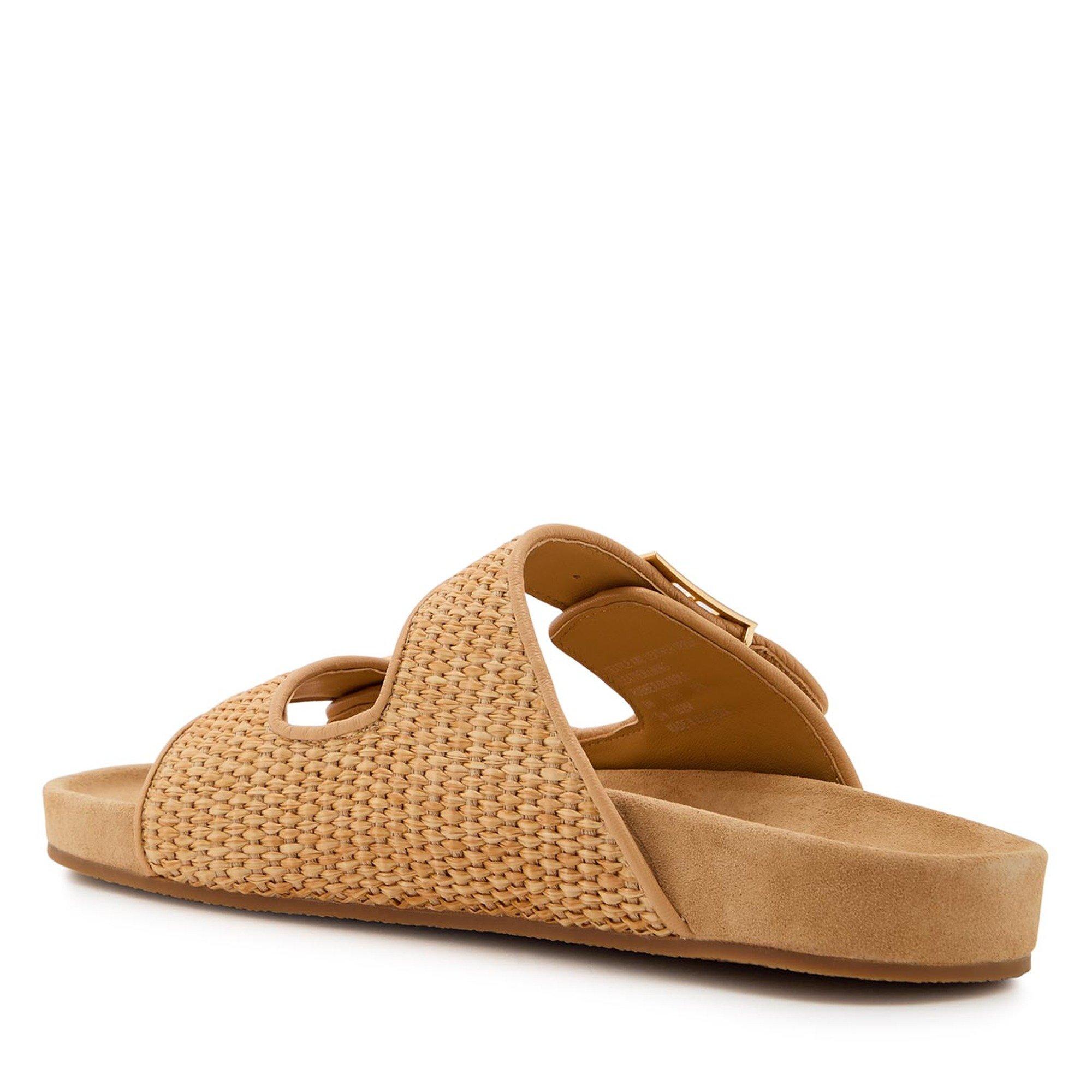 CAMEL - Tory Burch - Women's Mellow Raffia Flat Sandals - 2