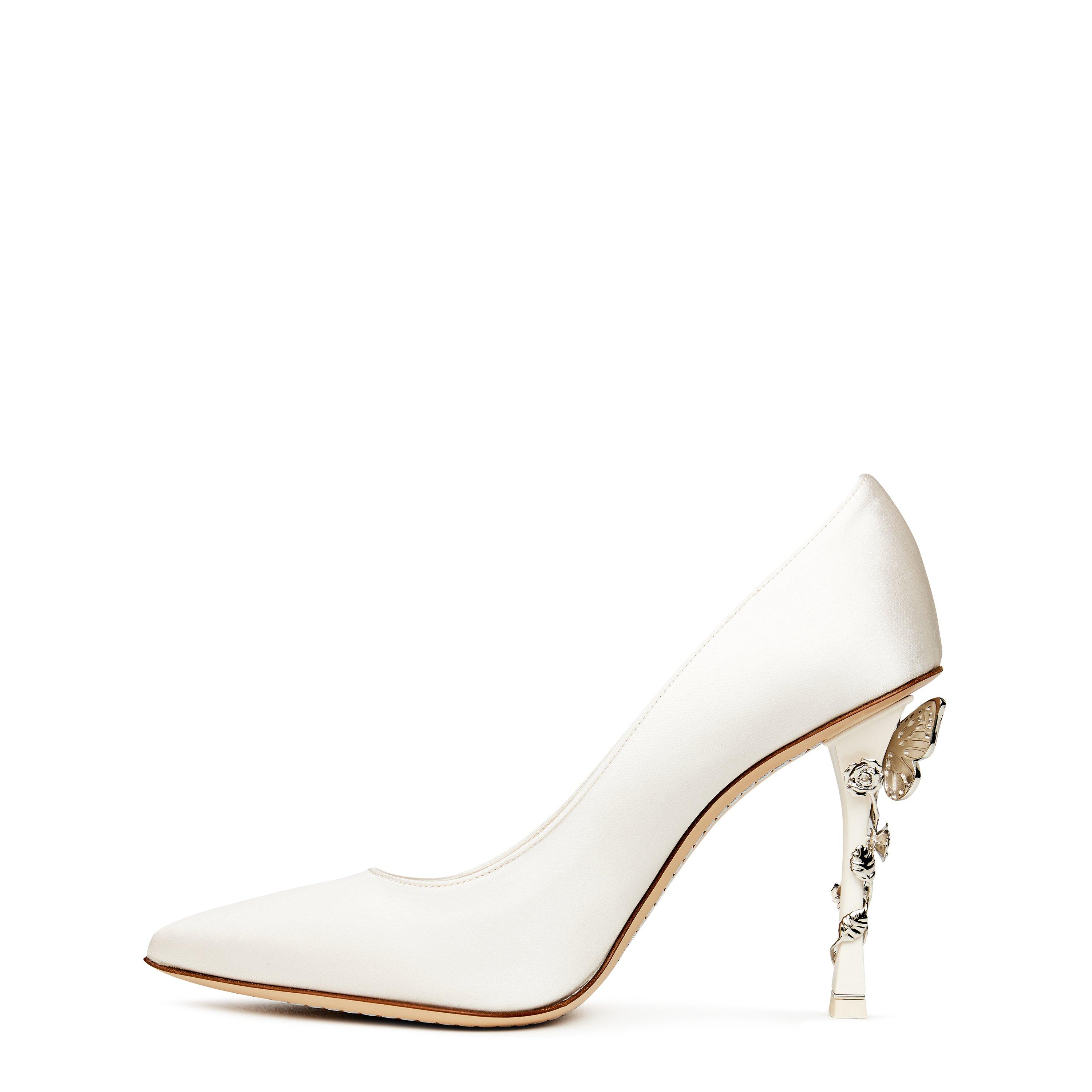 Ivory Satin - Sophia Webster - Blossom Pumps - 3