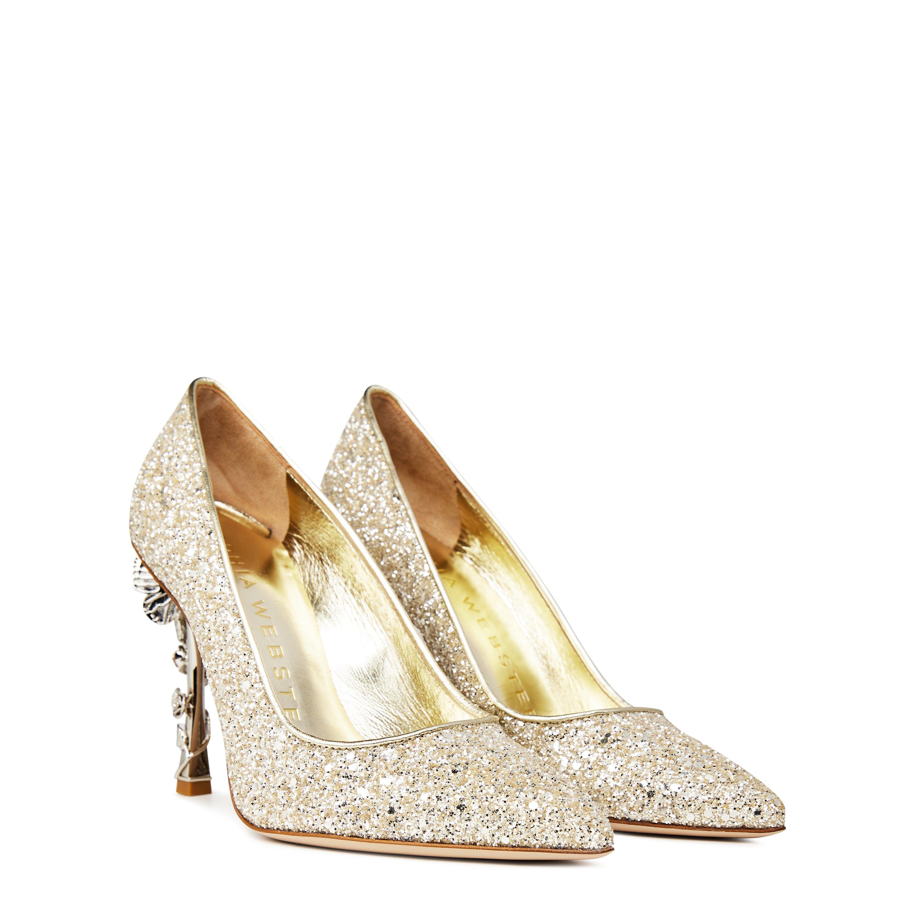 Champgne Glittr - Sophia Webster - Blossom Pumps - 4
