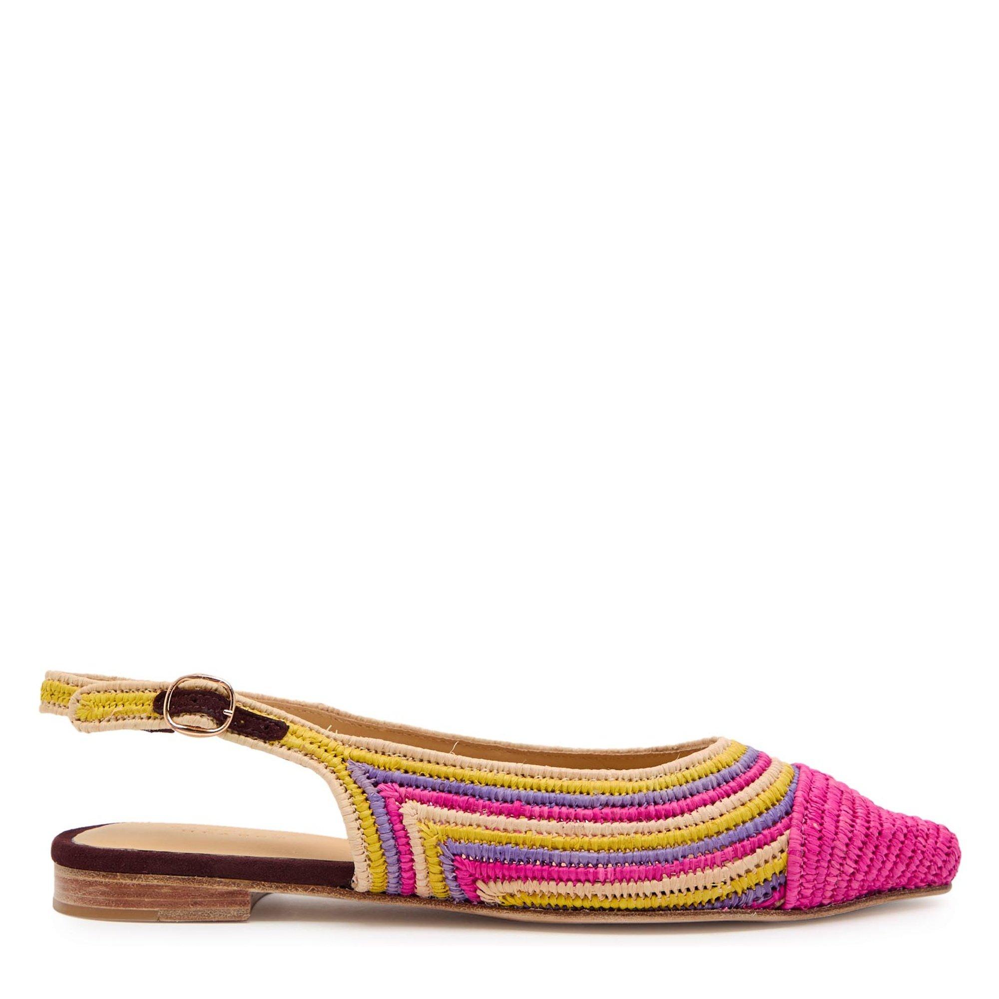 MULTICOLOURED - Gabriela Hearst - Women's Strength Raffia Slingbacks - 1